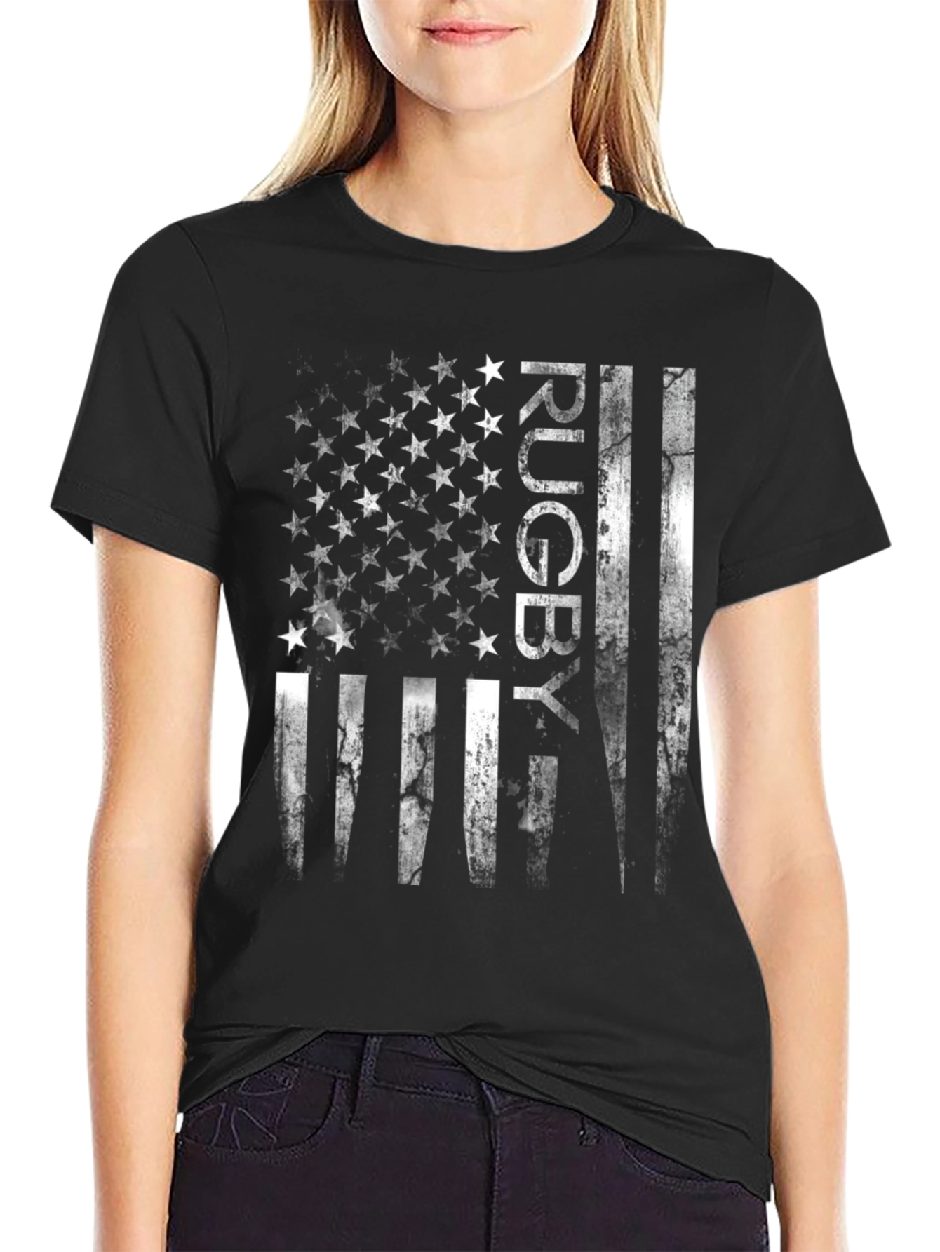 Rugby USA Flag Graphic T-Shirt