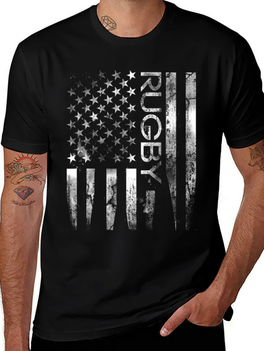 Rugby USA Flag Graphic T-Shirt