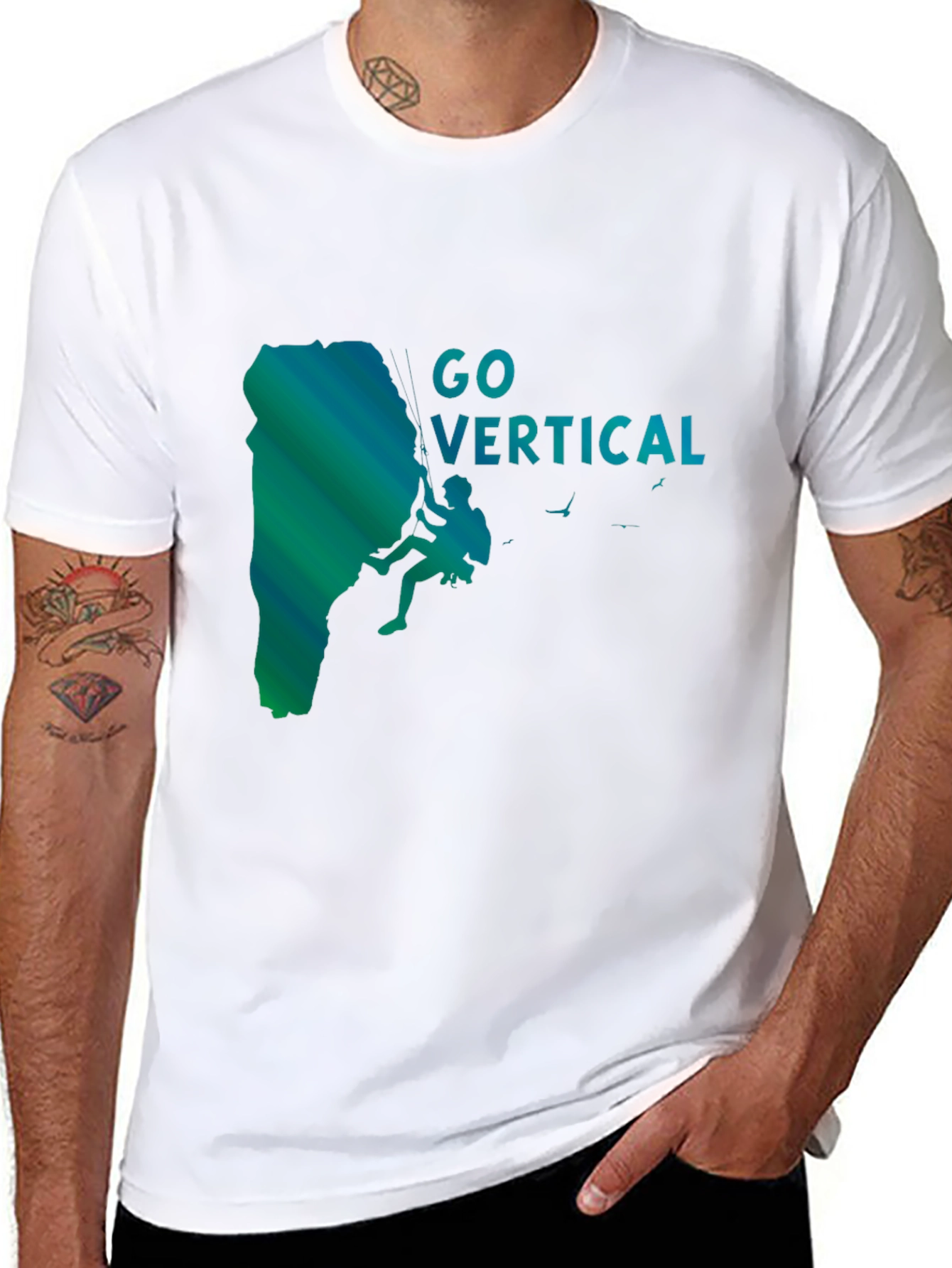 Go Vertical Rock Climbing T-Shirt