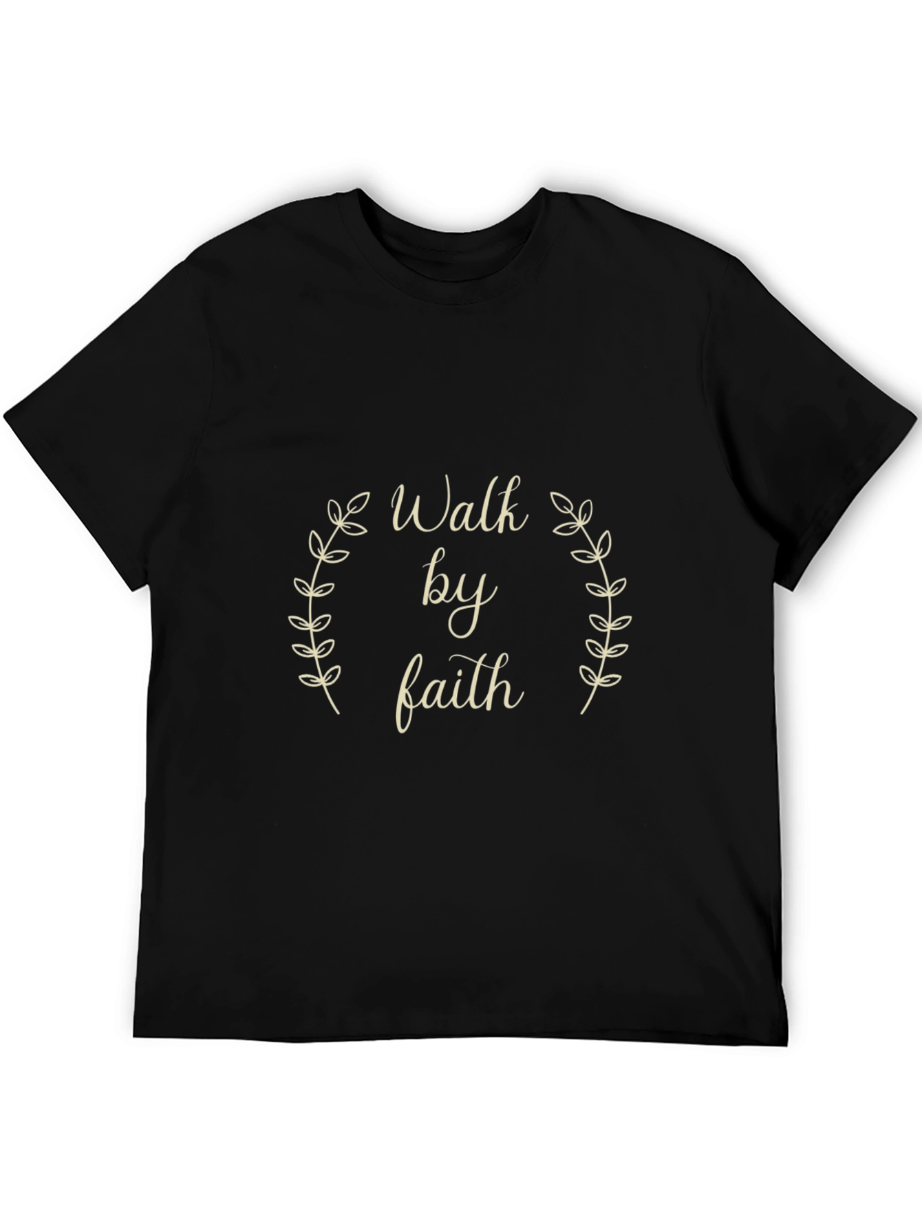Walk by Faith Black Graphic Tee
