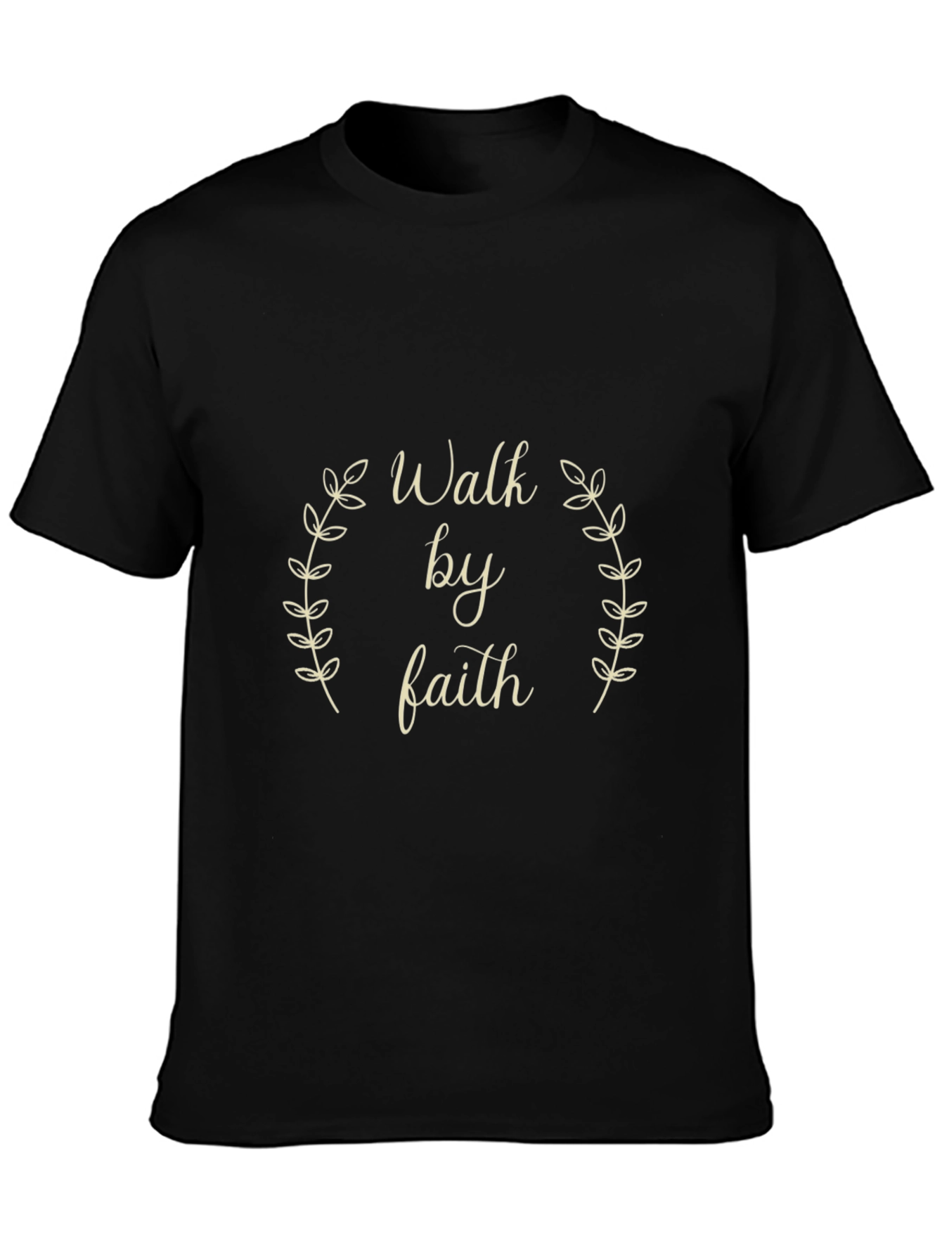 Walk by Faith Black Graphic Tee