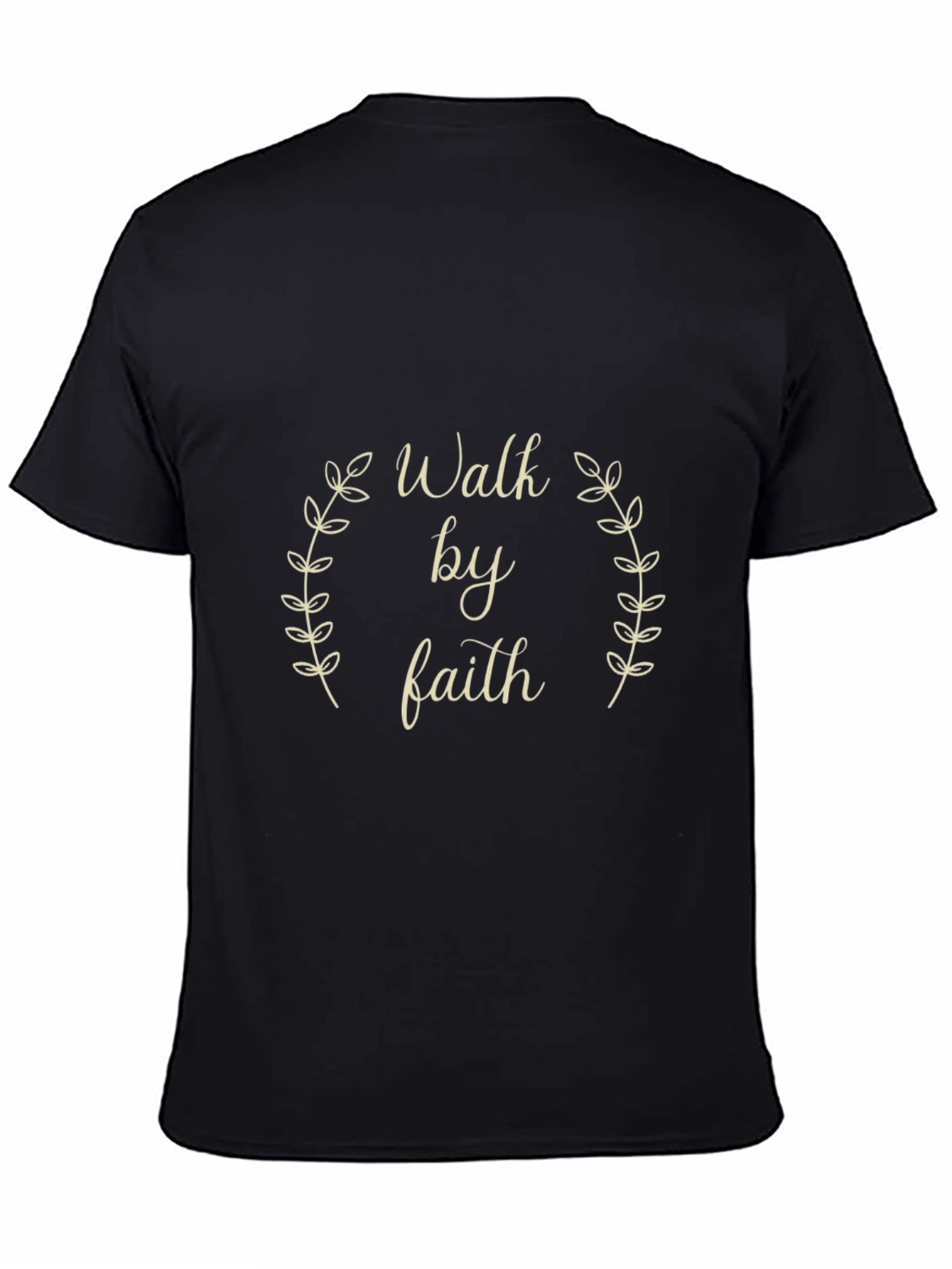 Walk by Faith Black Graphic Tee