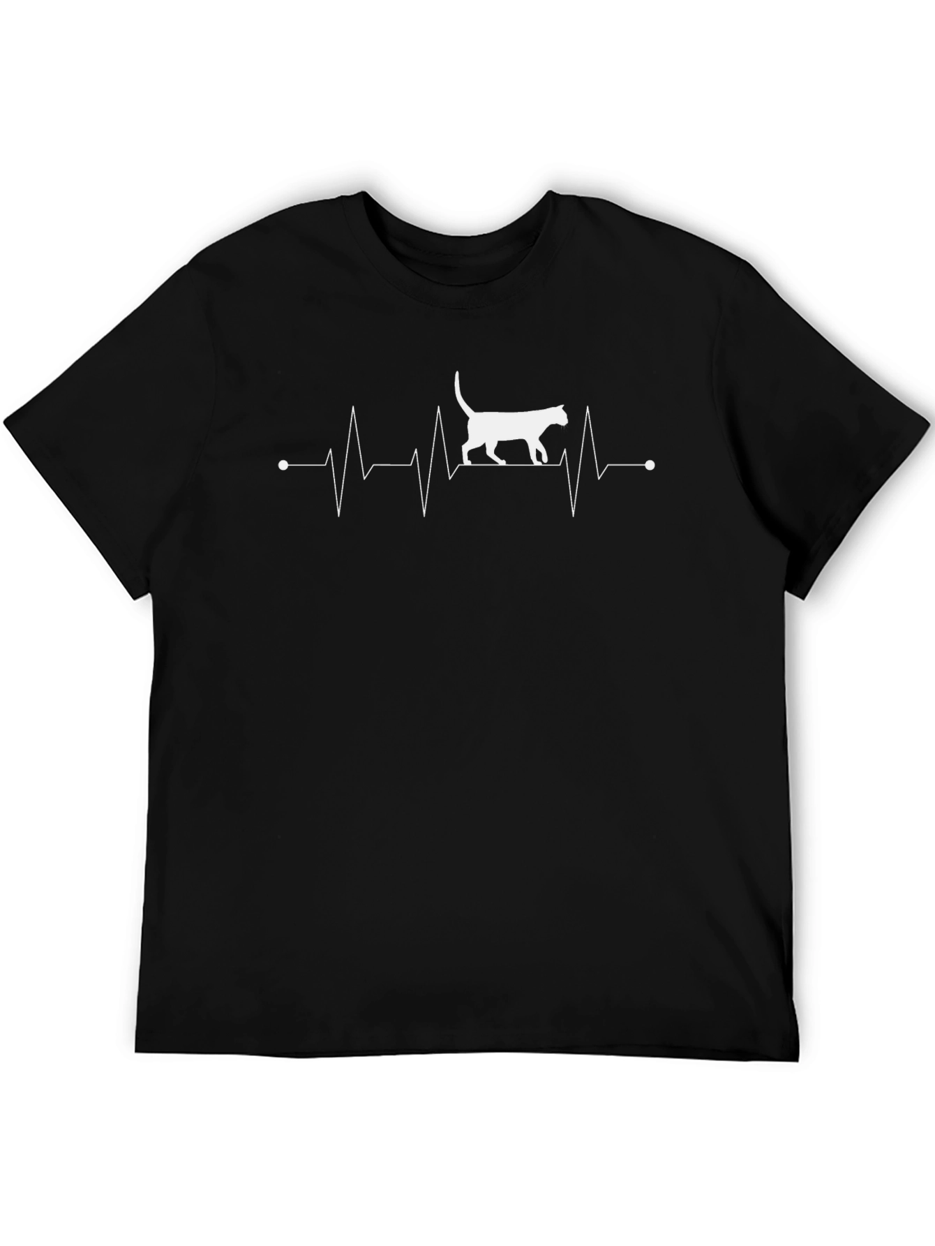 Cat Heartbeat T-Shirt - Novelty Tee