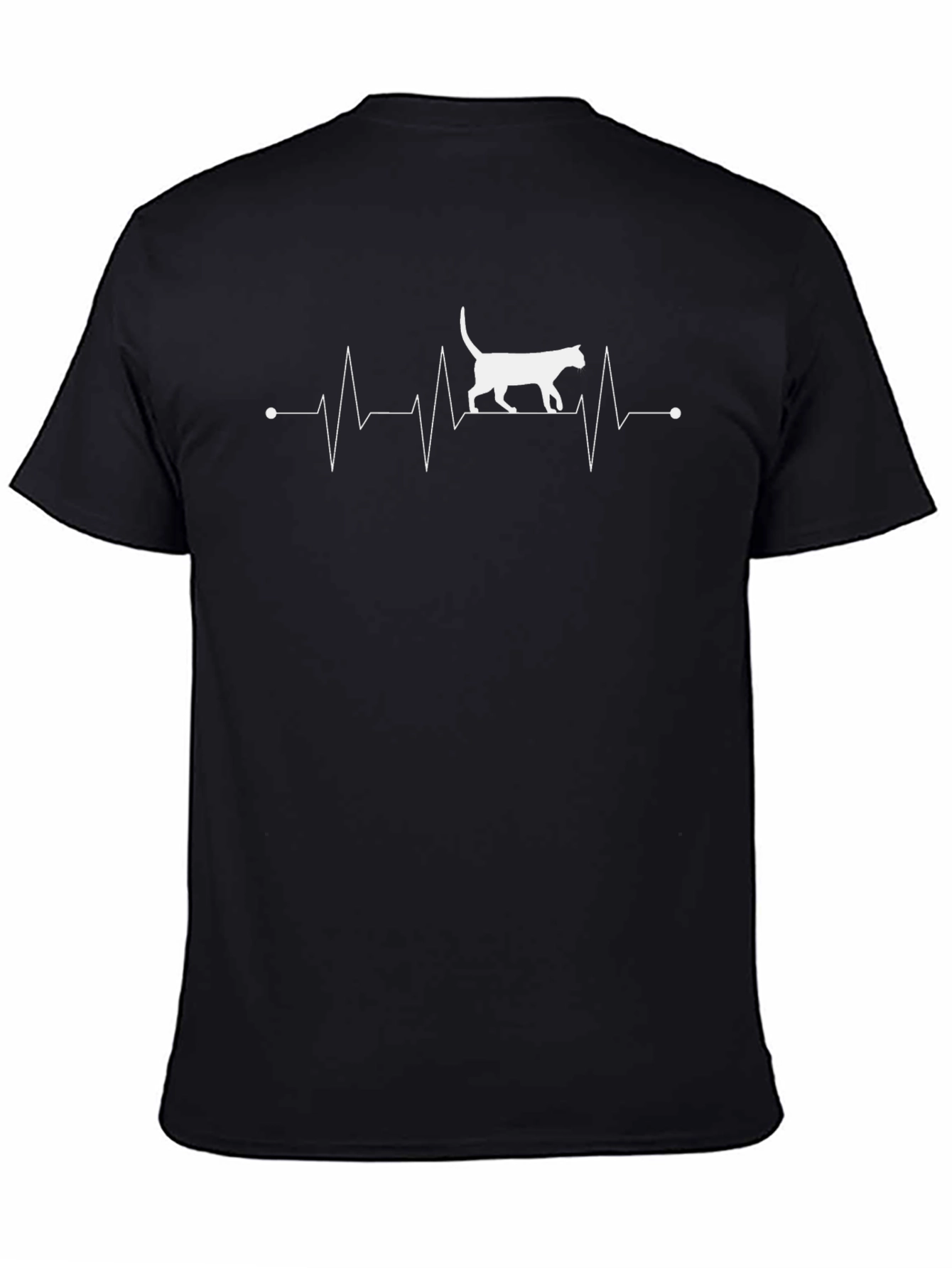 Cat Heartbeat T-Shirt - Novelty Tee