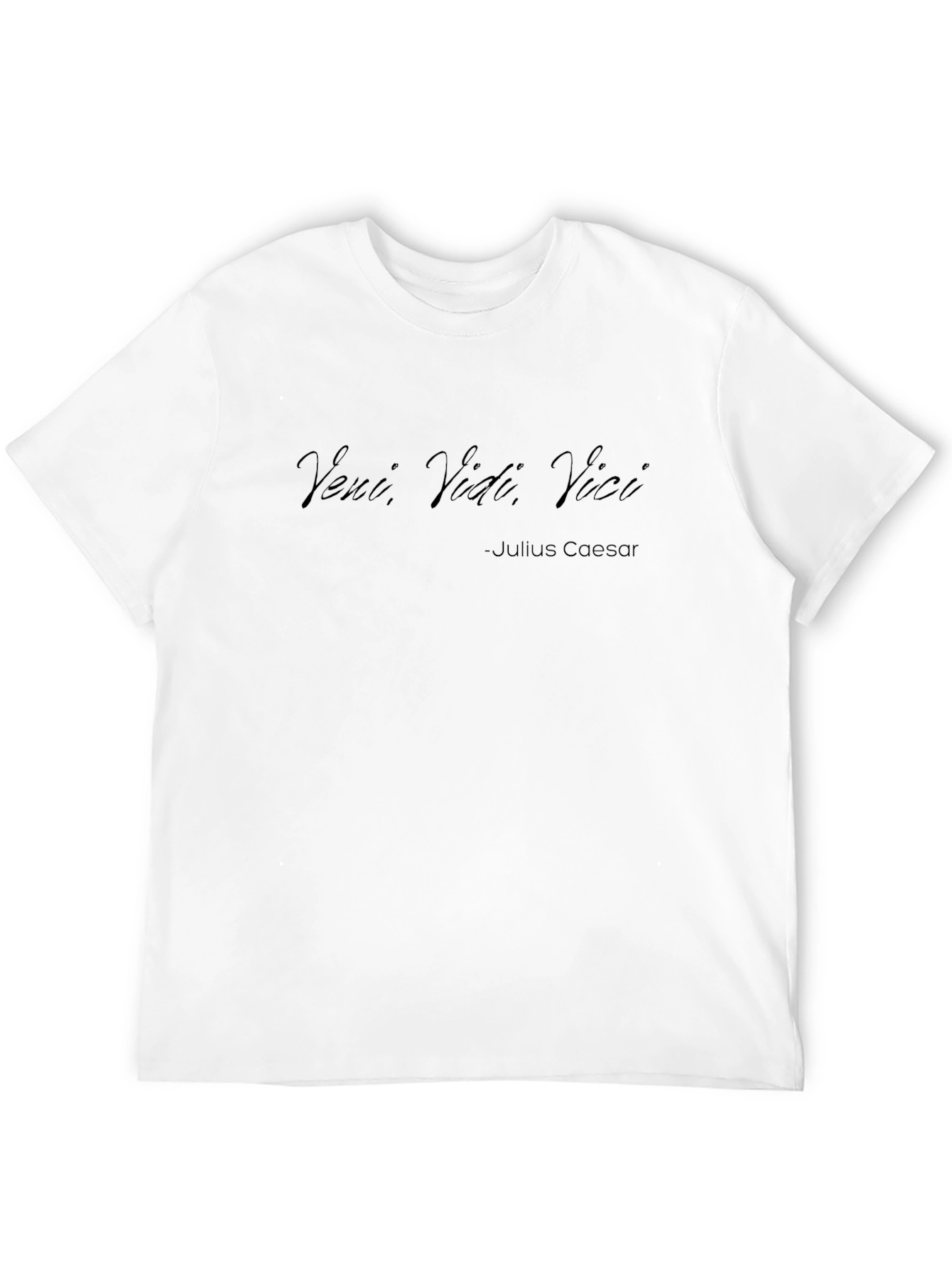 Veni Vidi Vici T-Shirt - Julius Caesar Quote Tee