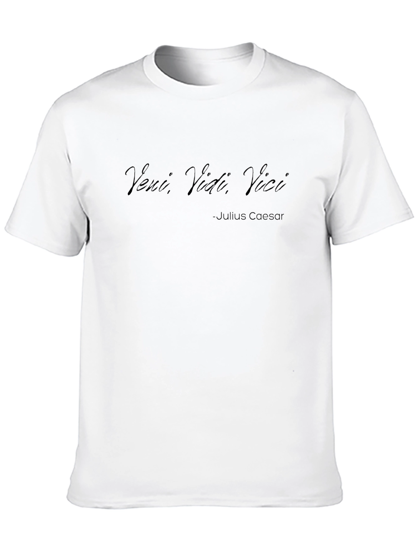 Veni Vidi Vici T-Shirt - Julius Caesar Quote Tee