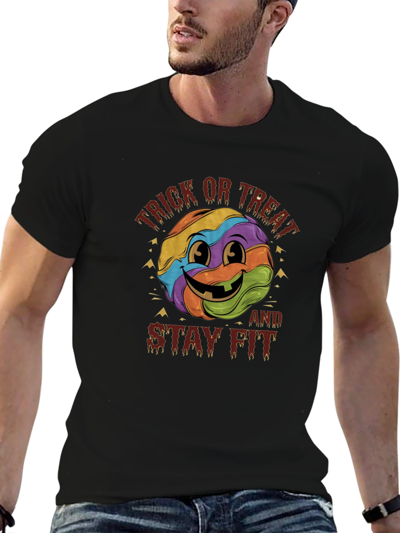 Trick or Treat Stay Fit Halloween T-Shirt