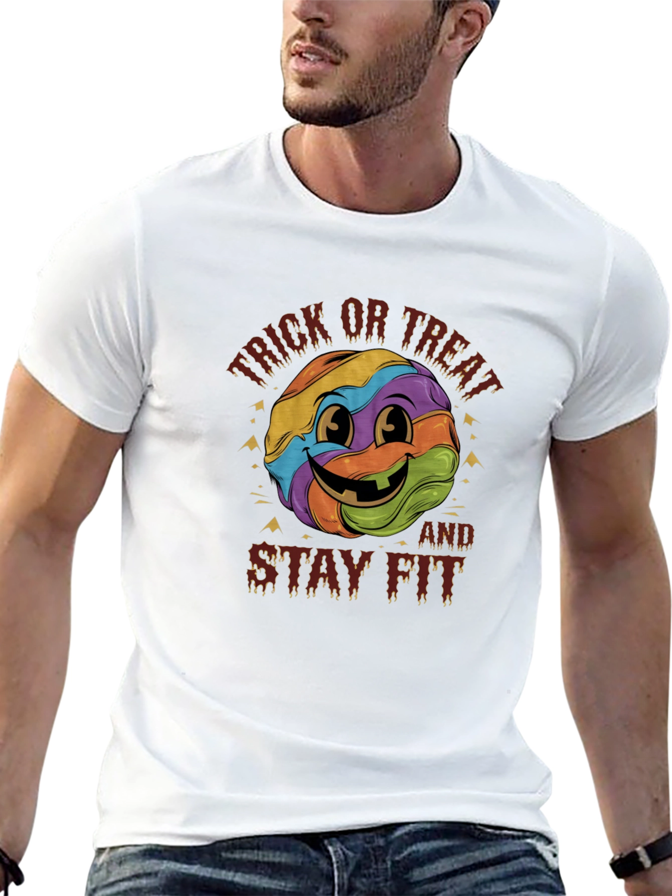 Trick or Treat Stay Fit Halloween T-Shirt