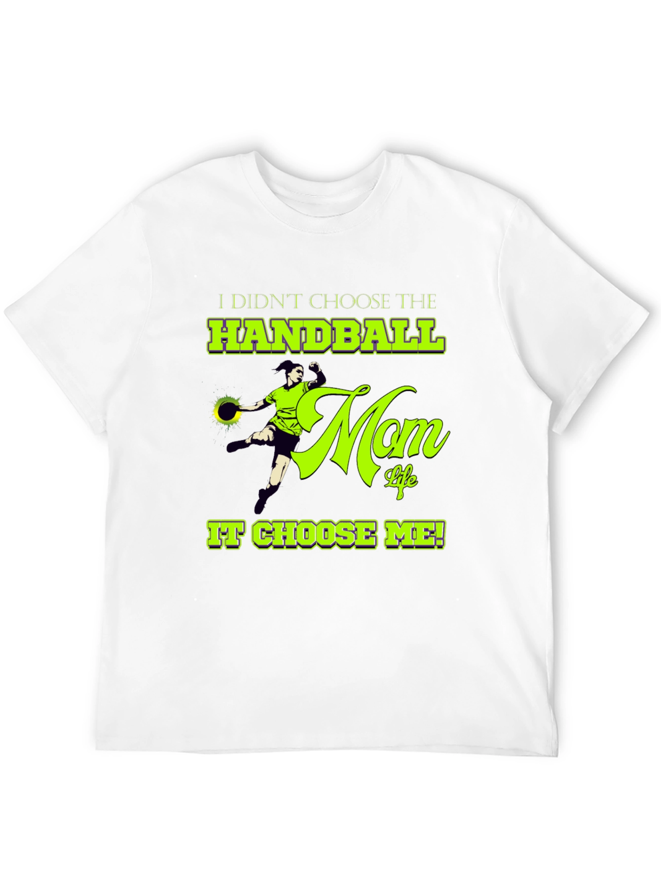 Handball Mom Life Graphic T-Shirt - Black Cotton Tee