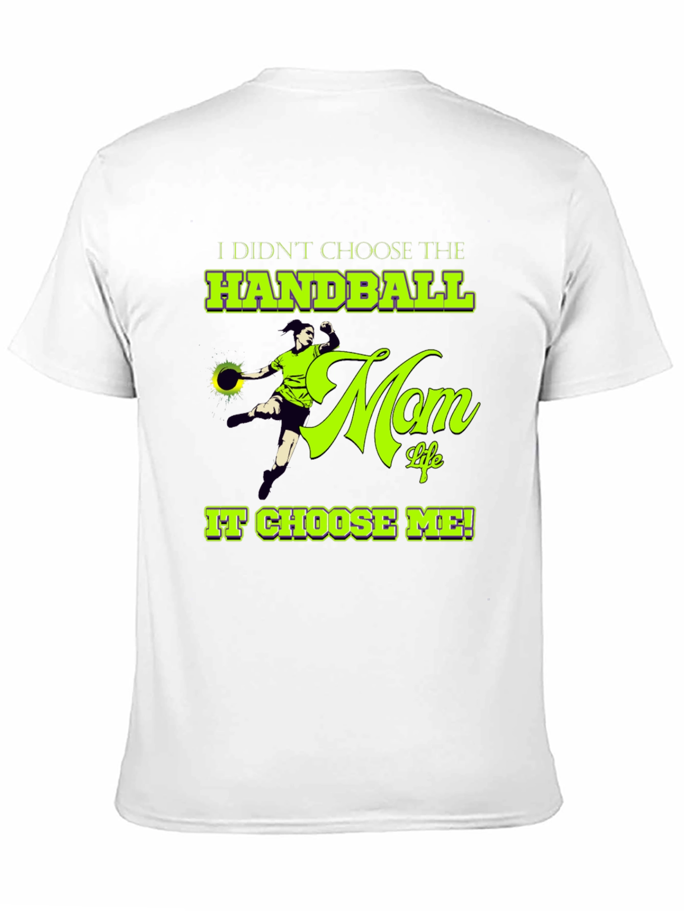 Handball Mom Life Graphic T-Shirt - Black Cotton Tee