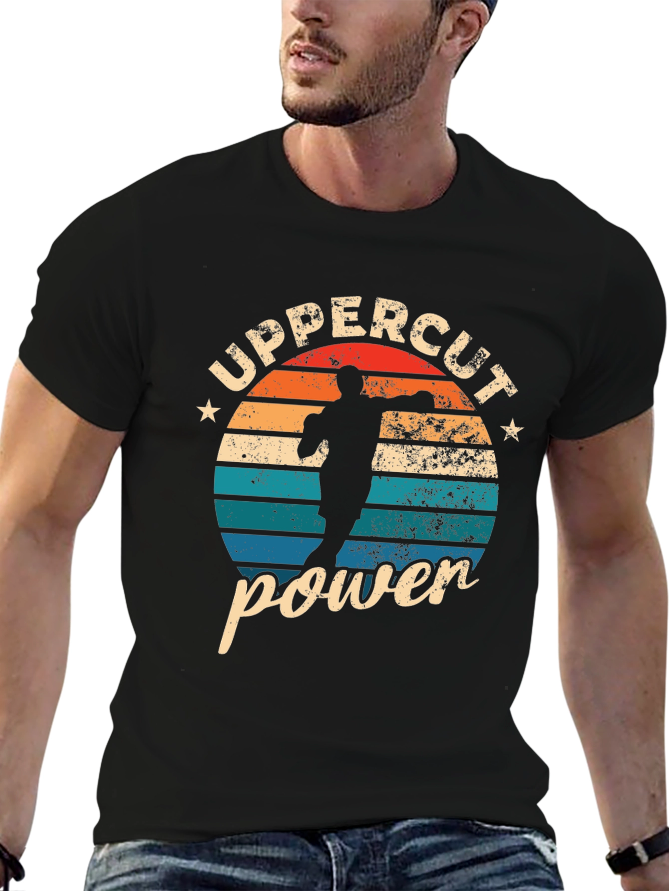 Uppercut Power Graphic Tee - Retro Boxer Design