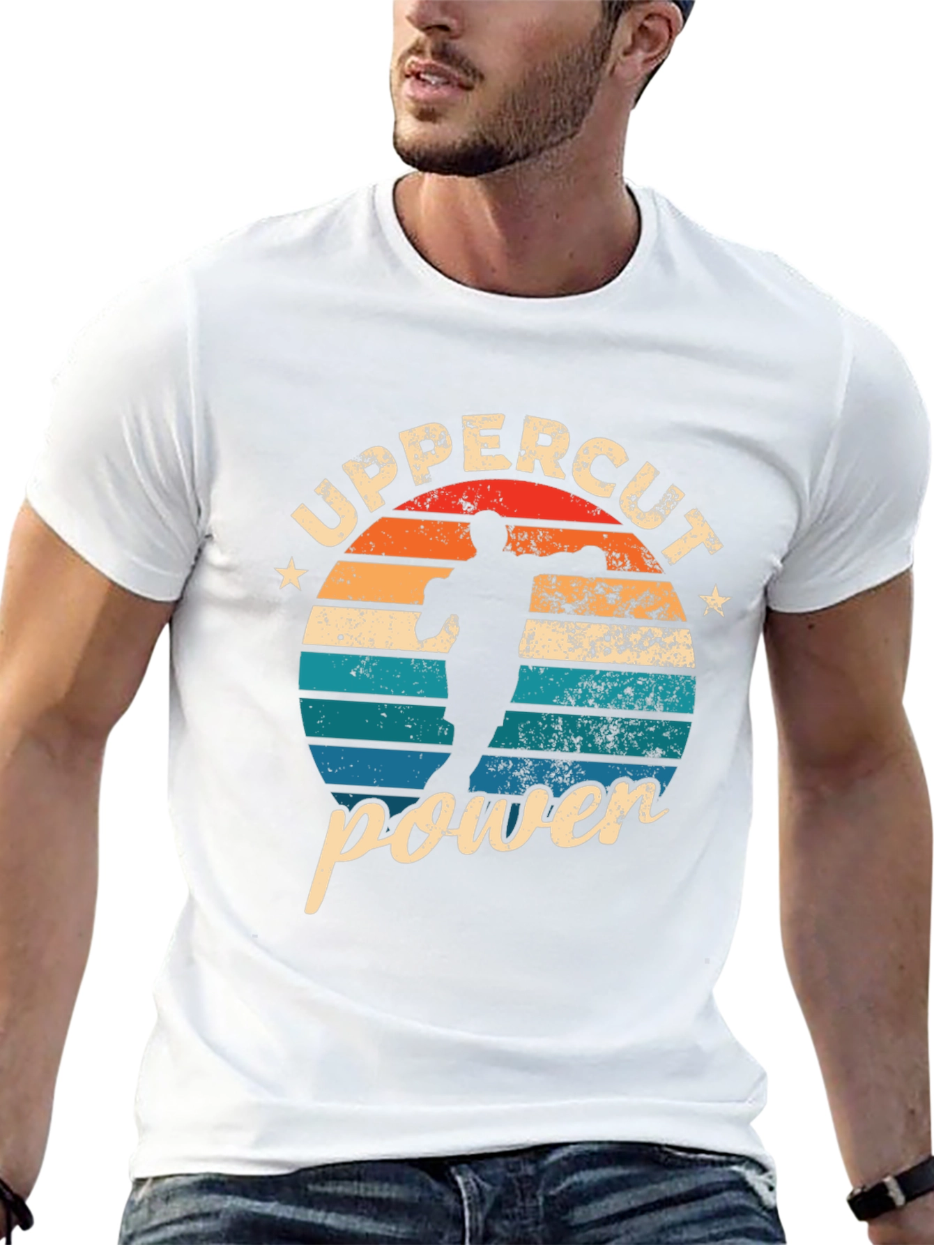 Uppercut Power Graphic Tee - Retro Boxer Design