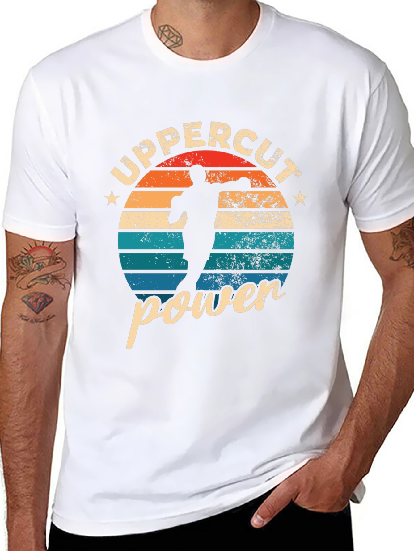 Uppercut Power Graphic Tee - Retro Boxer Design