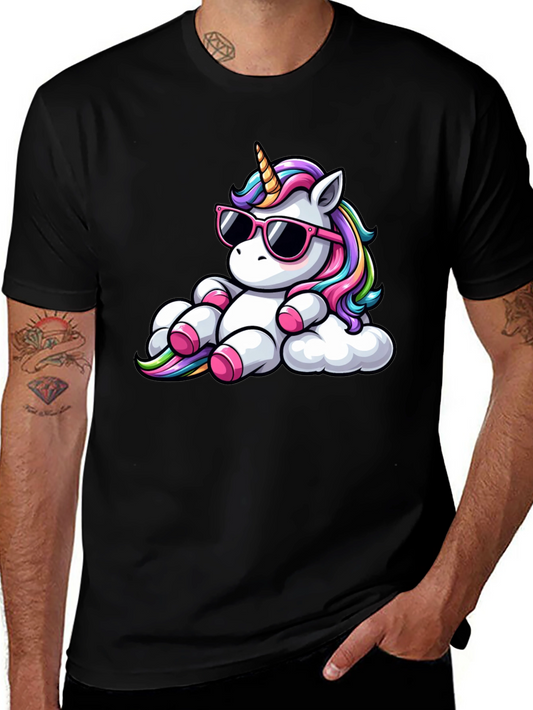 Unicorn in Shades Graphic Tee - Cute Cartoon Design