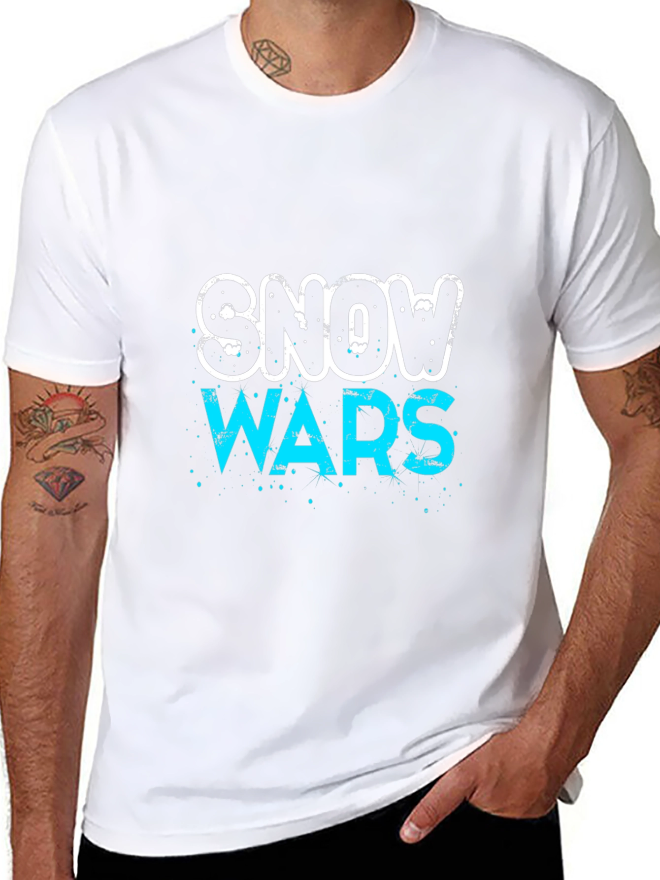 Snow Wars T-Shirt - Black Cotton Tee