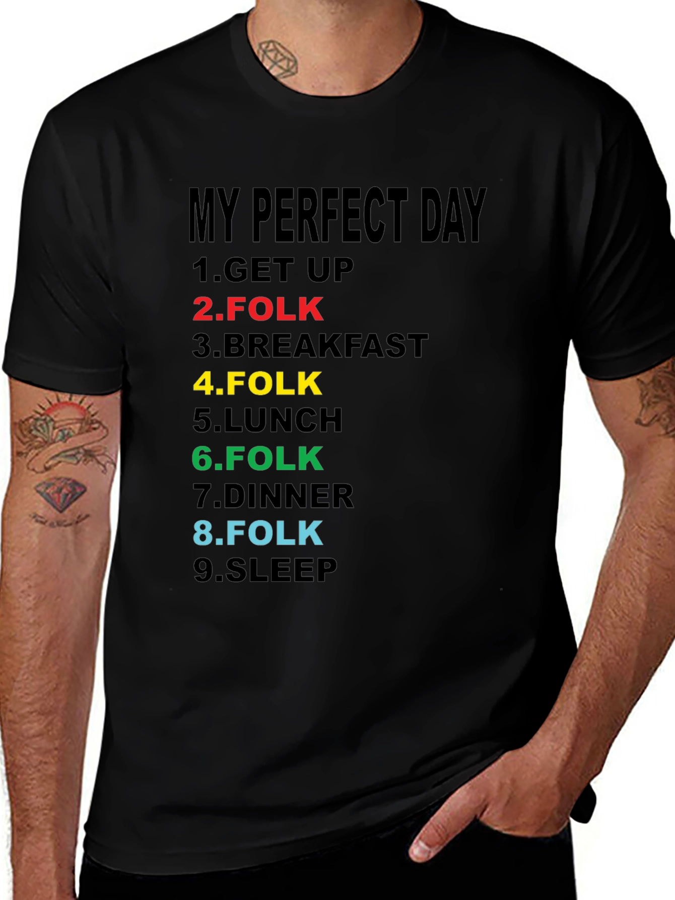 My Perfect Day Folk Music T-Shirt