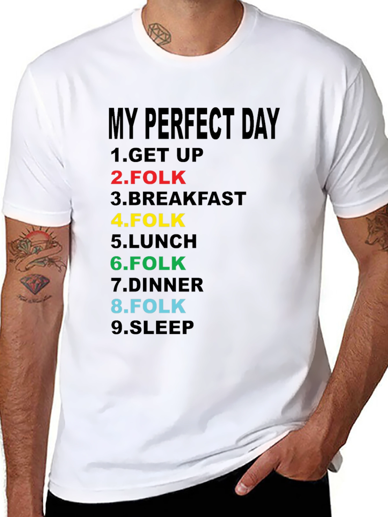 My Perfect Day Folk Music T-Shirt
