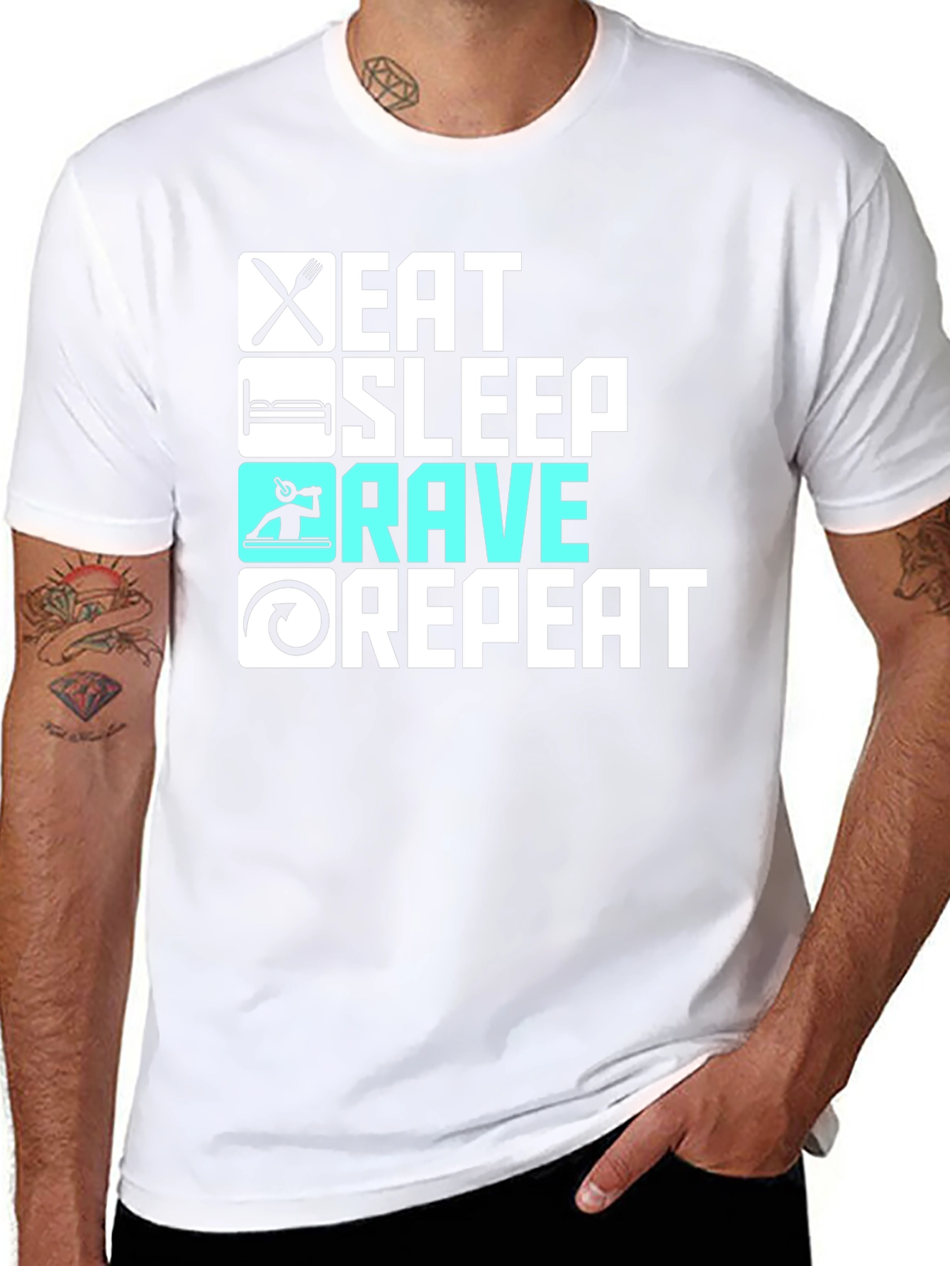 Eat Sleep Rave Repeat T-Shirt