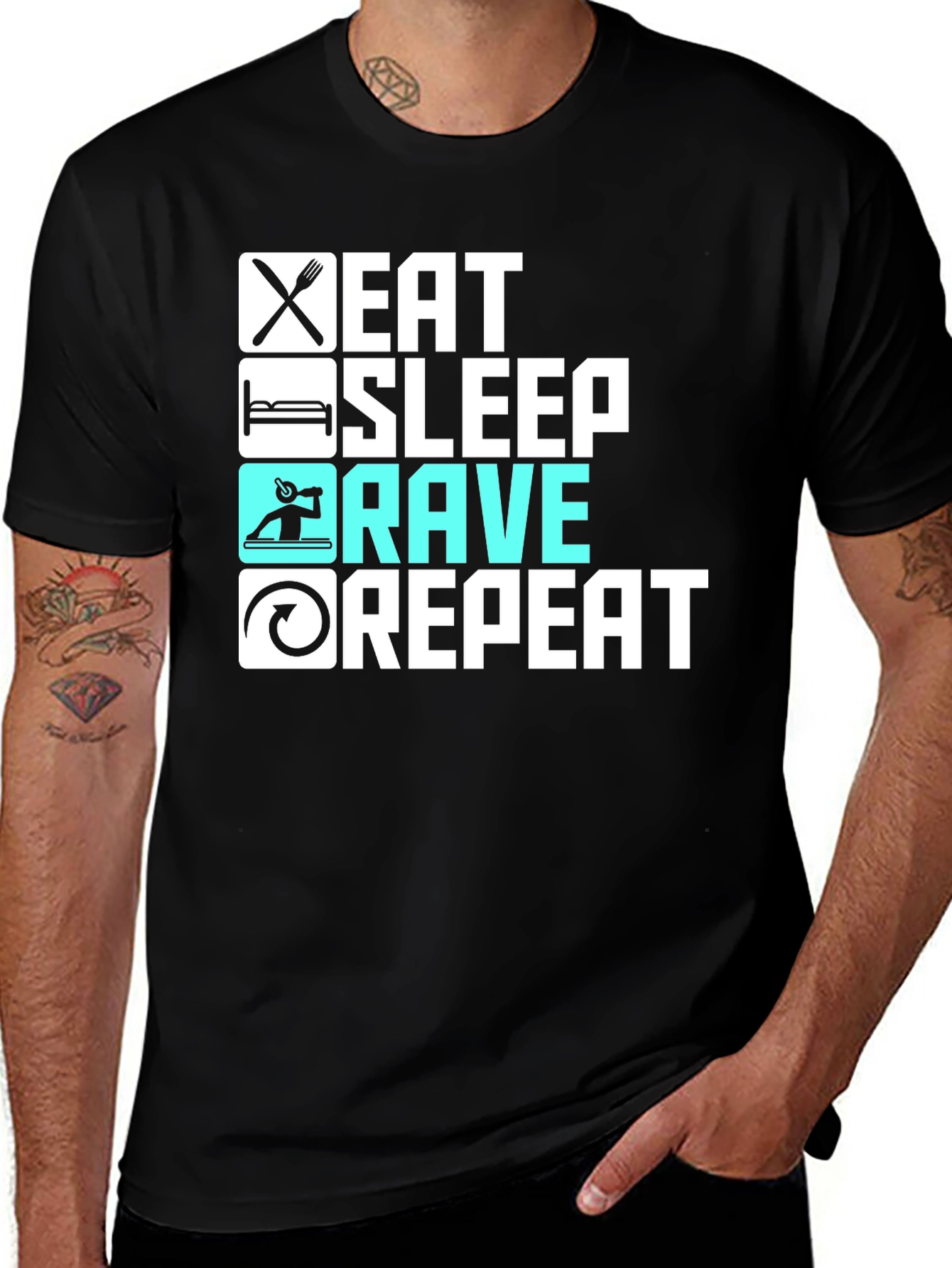 Eat Sleep Rave Repeat T-Shirt