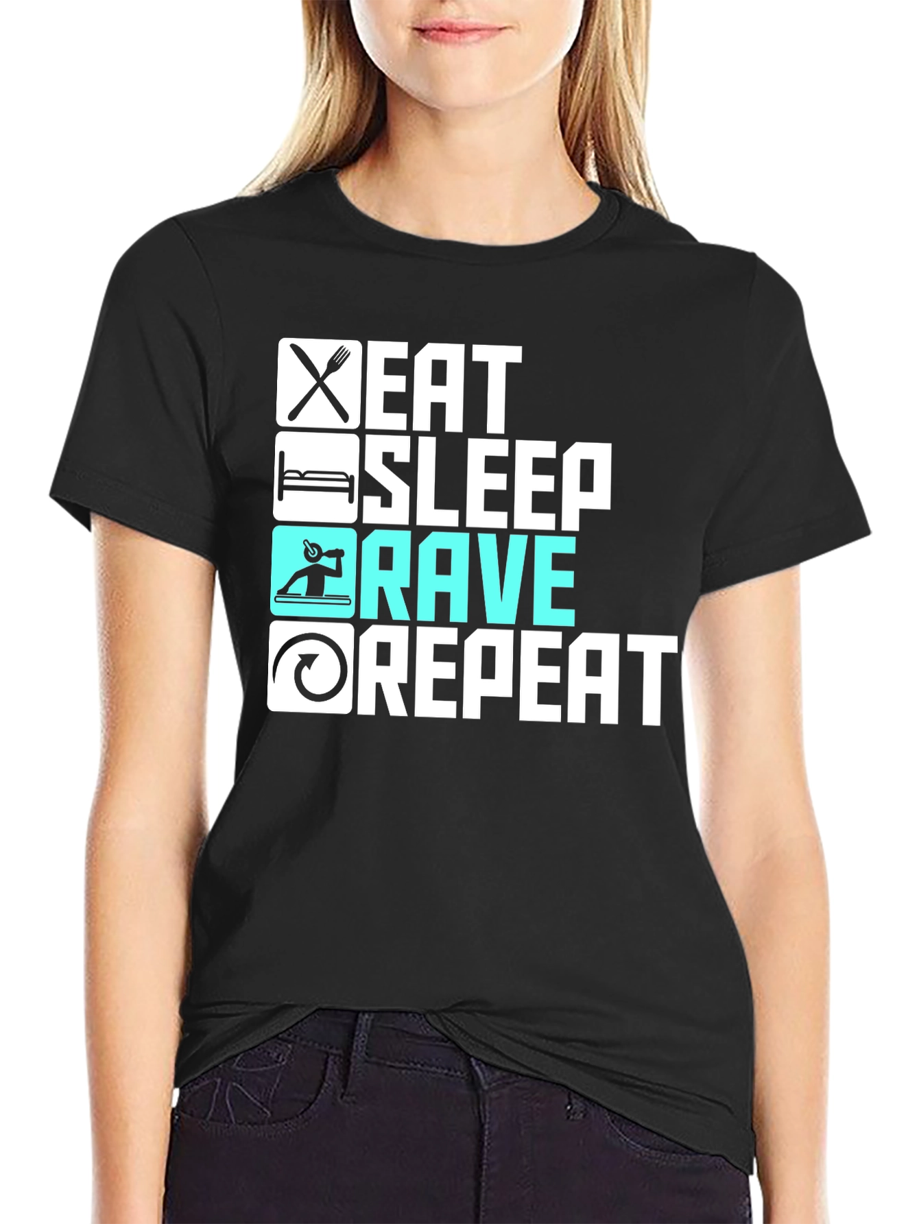 Eat Sleep Rave Repeat T-Shirt