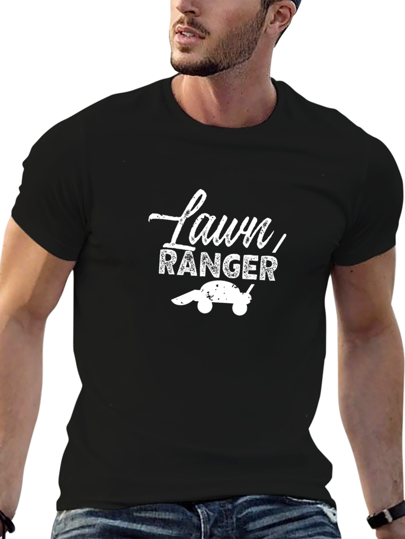 Lawn Ranger T-Shirt - Mowing Humor Tee