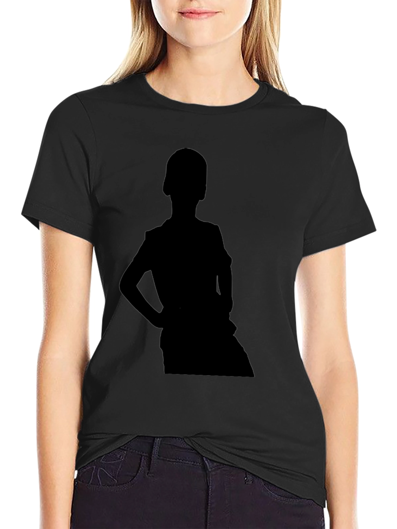 Black Silhouette Graphic Tee