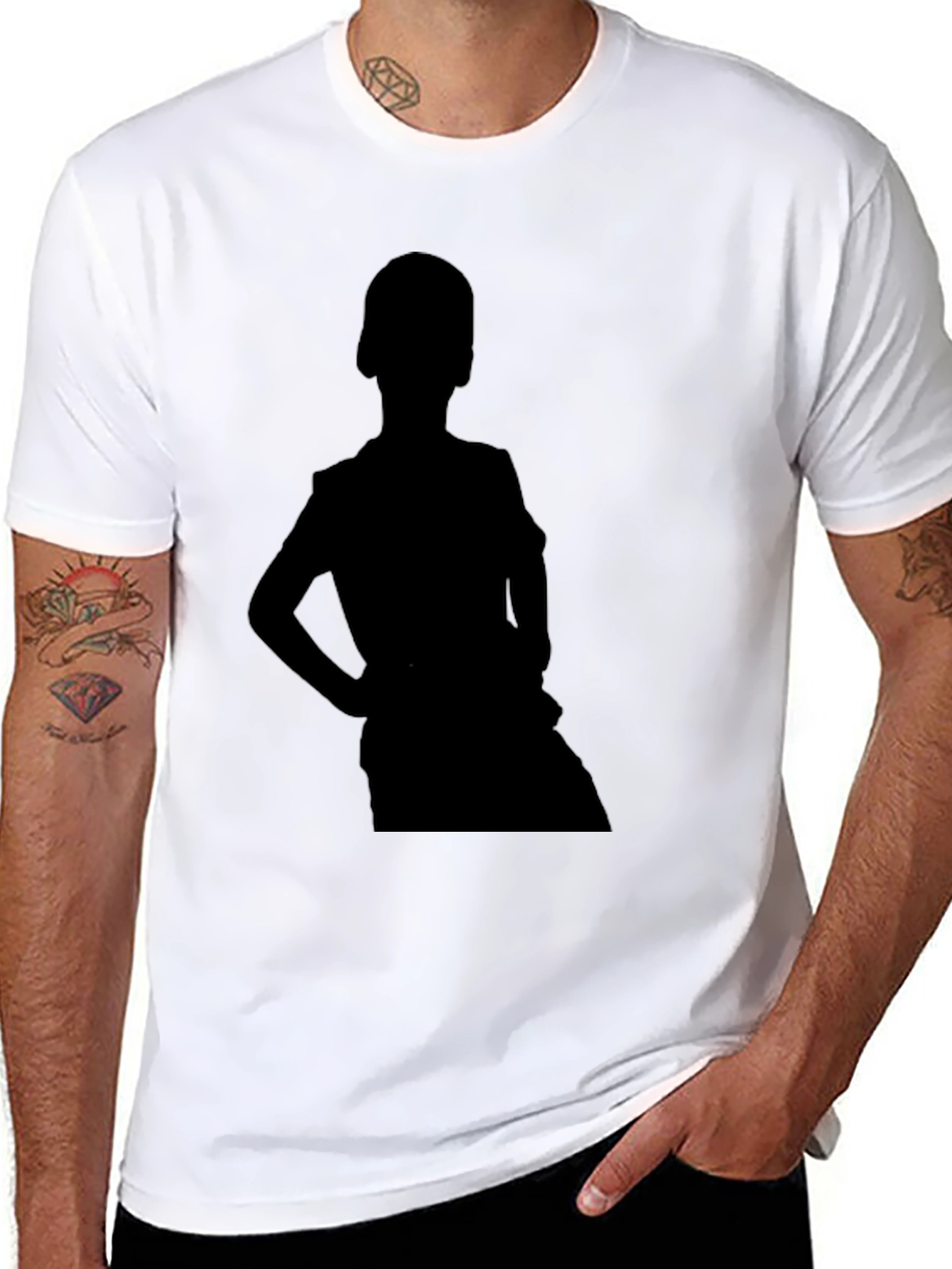 Black Silhouette Graphic Tee
