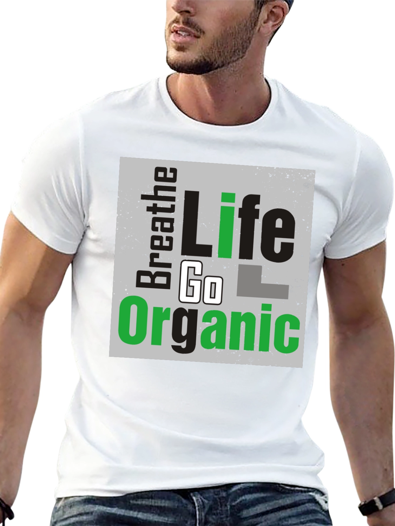Breathe Life Go Organic Black T-Shirt