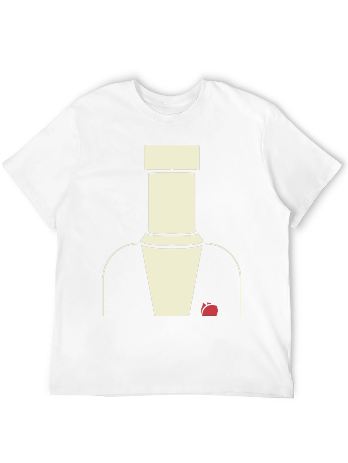 Abstract Suit T-Shirt - Modern Minimalist Style