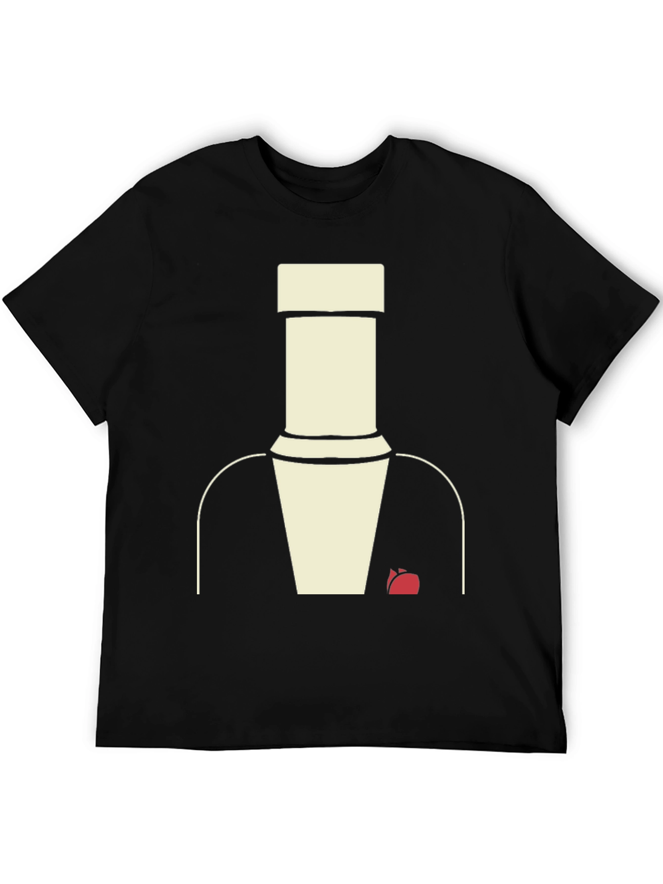 Abstract Suit T-Shirt - Modern Minimalist Style