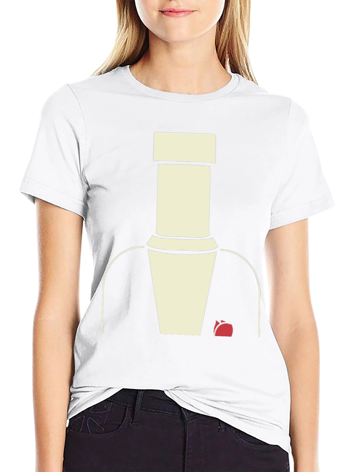 Abstract Suit T-Shirt - Modern Minimalist Style