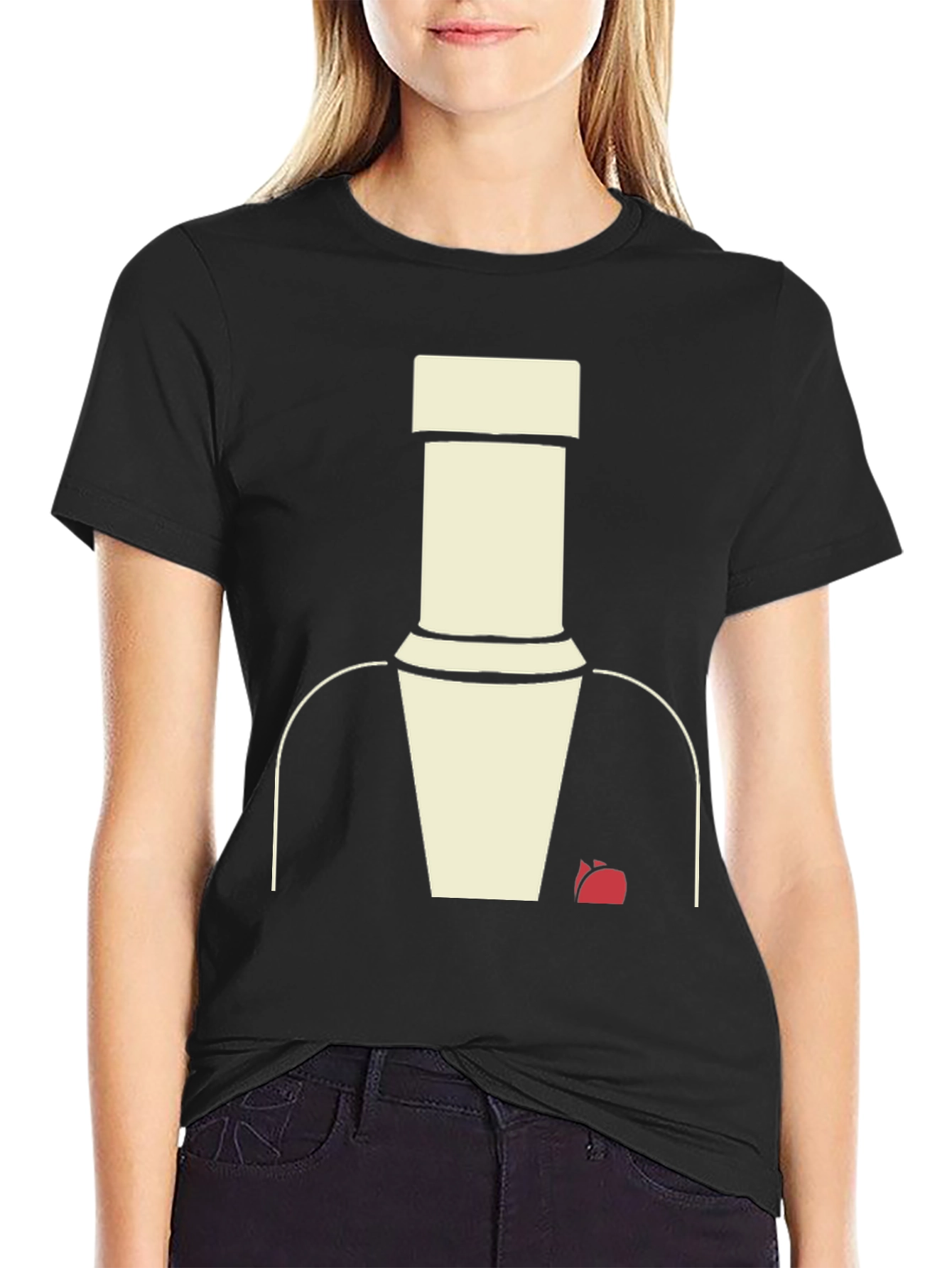 Abstract Suit T-Shirt - Modern Minimalist Style