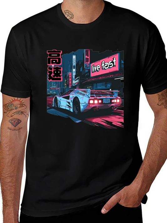 Live Fast Car Graphic Tee