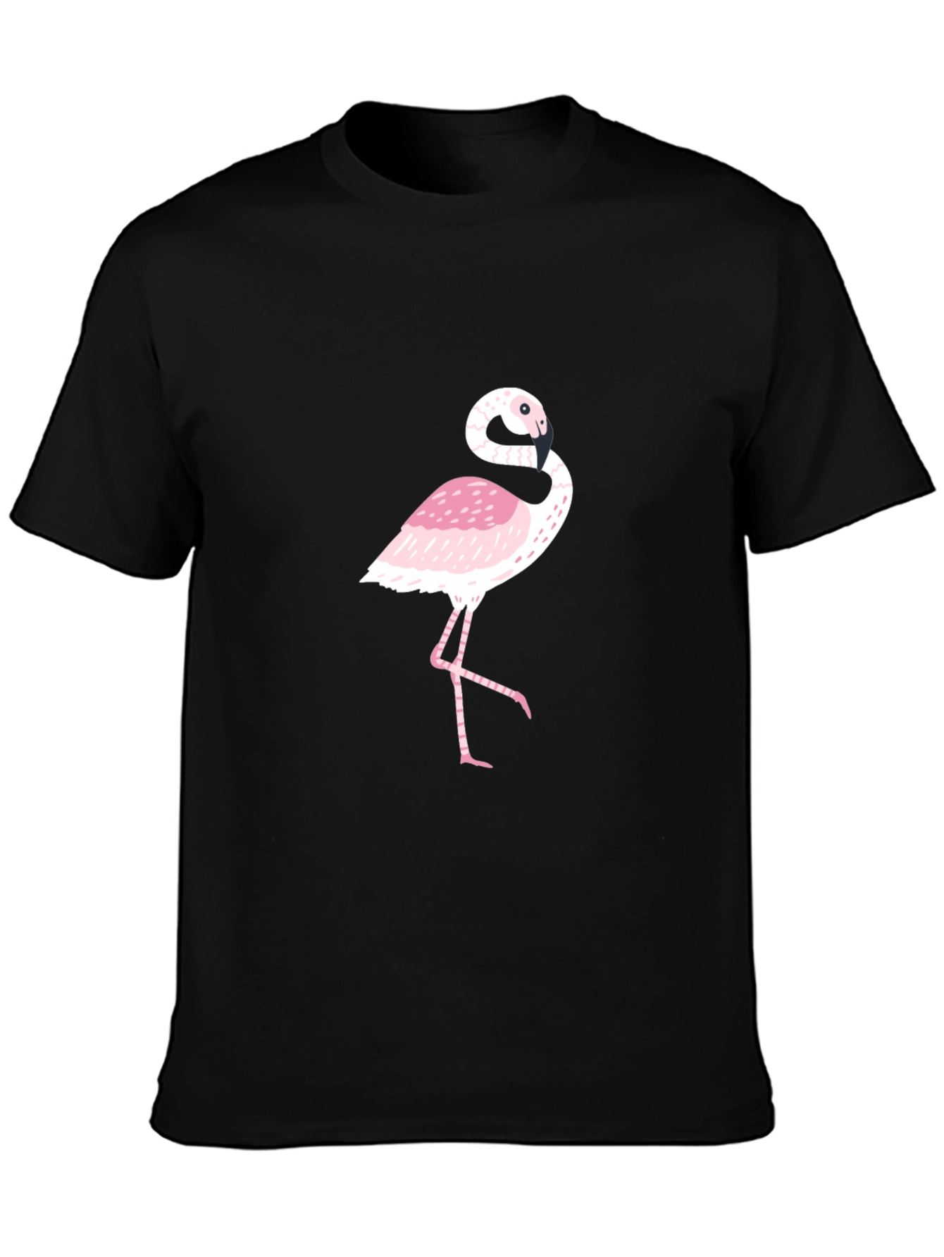 Flamingo Graphic Black T-Shirt
