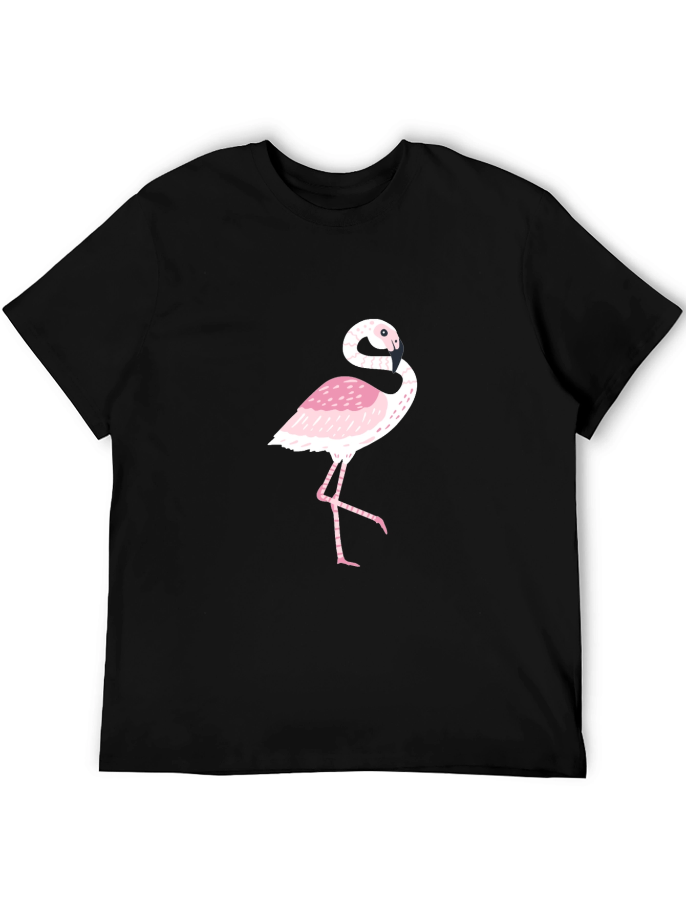 Flamingo Graphic Black T-Shirt