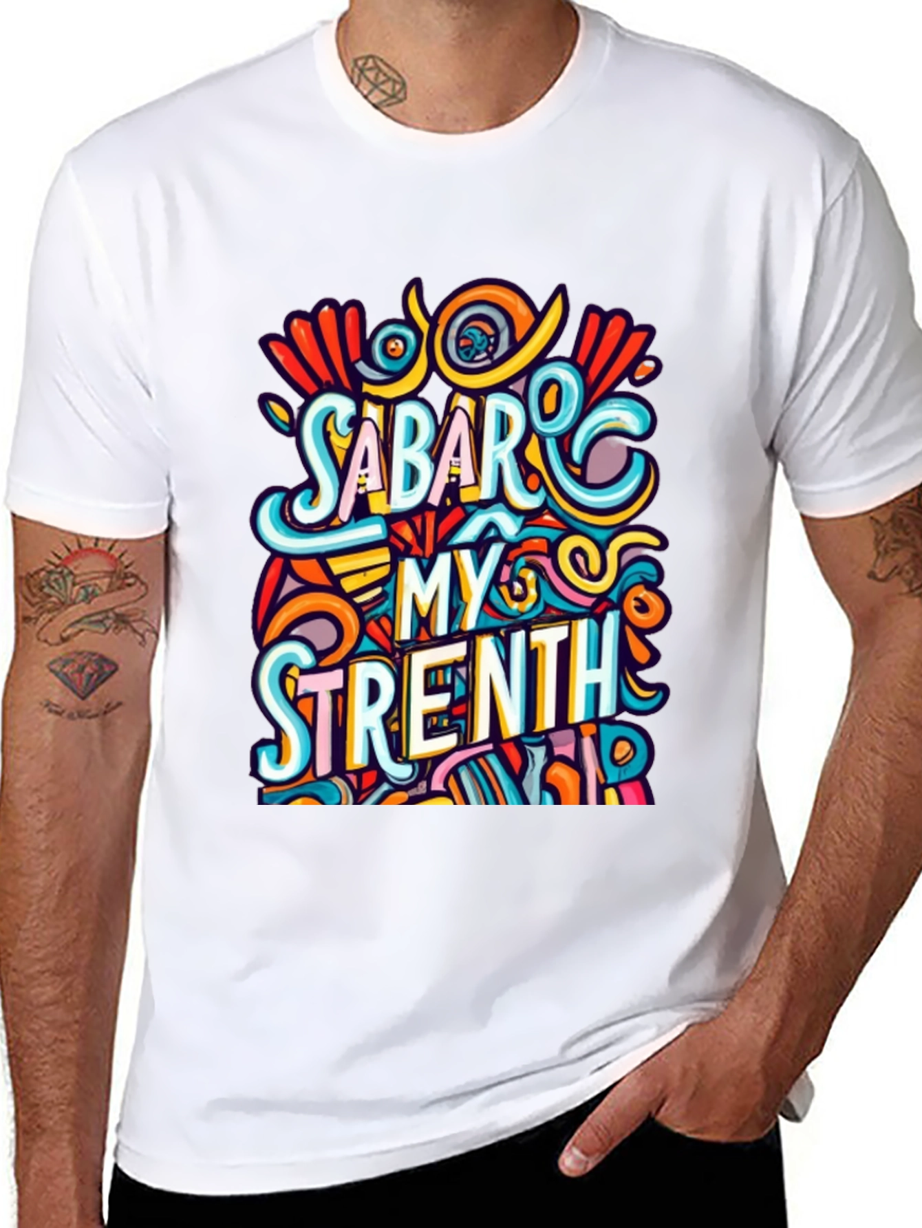 Sabar My Strength Graphic Tee - Unique Design