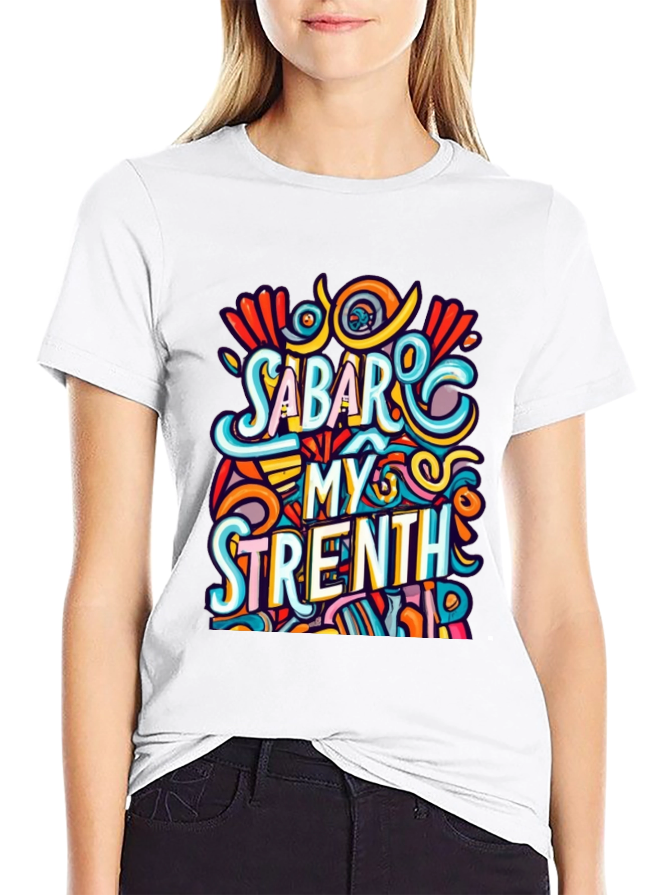 Sabar My Strength Graphic Tee - Unique Design