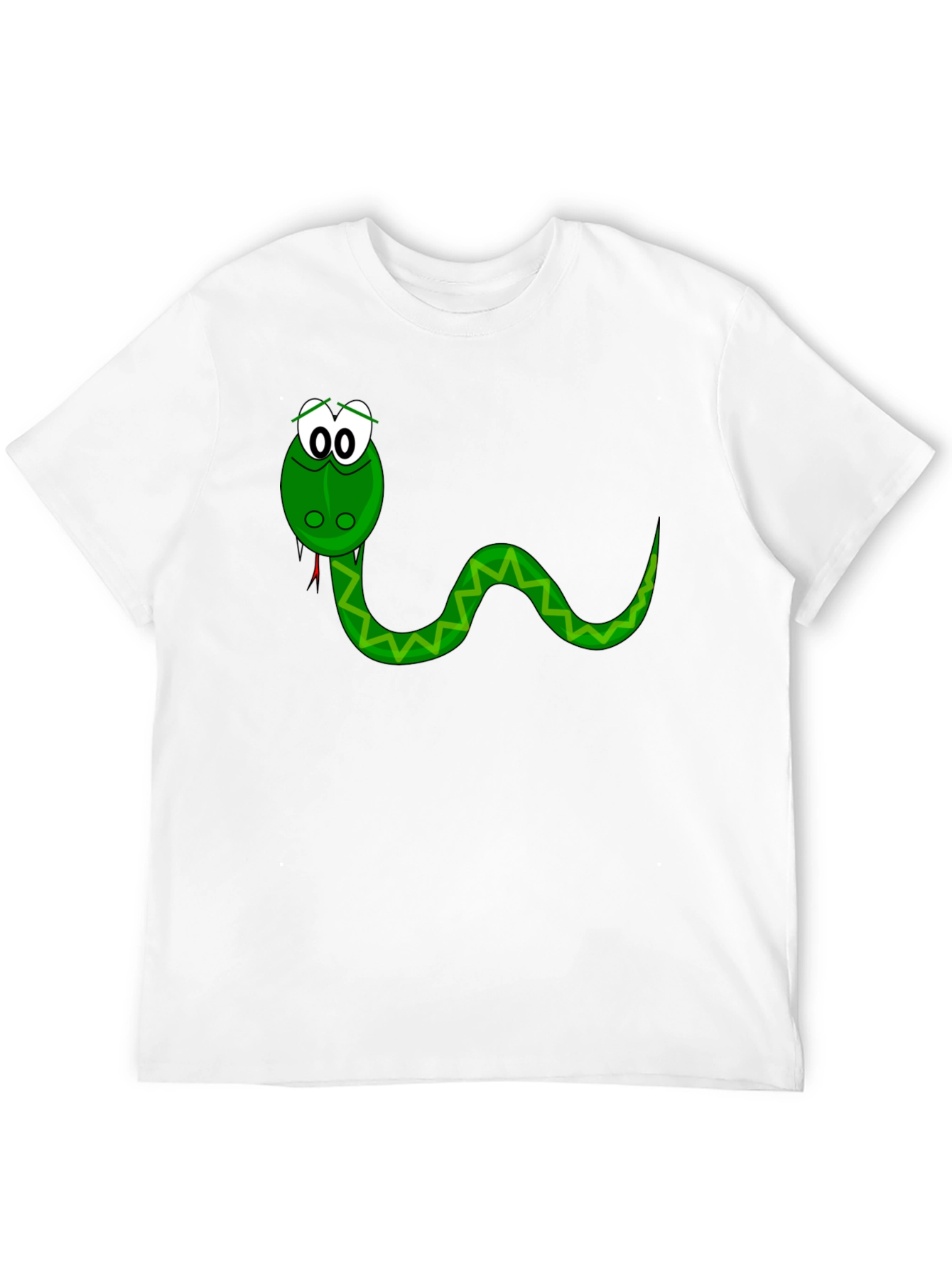 Cartoon Snake Graphic T-Shirt
