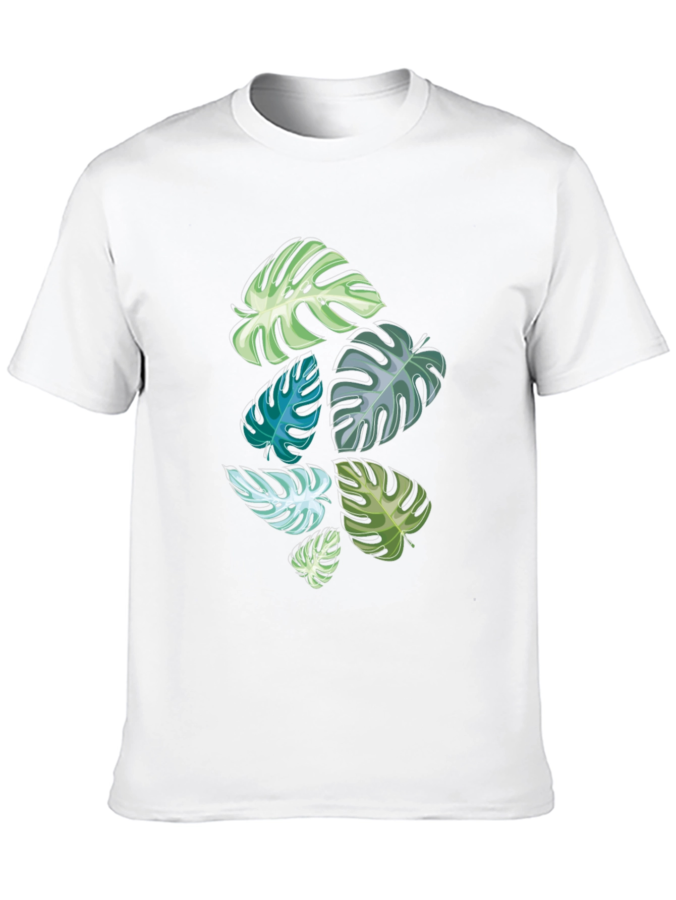 Tropical Monstera Leaf Graphic Tee