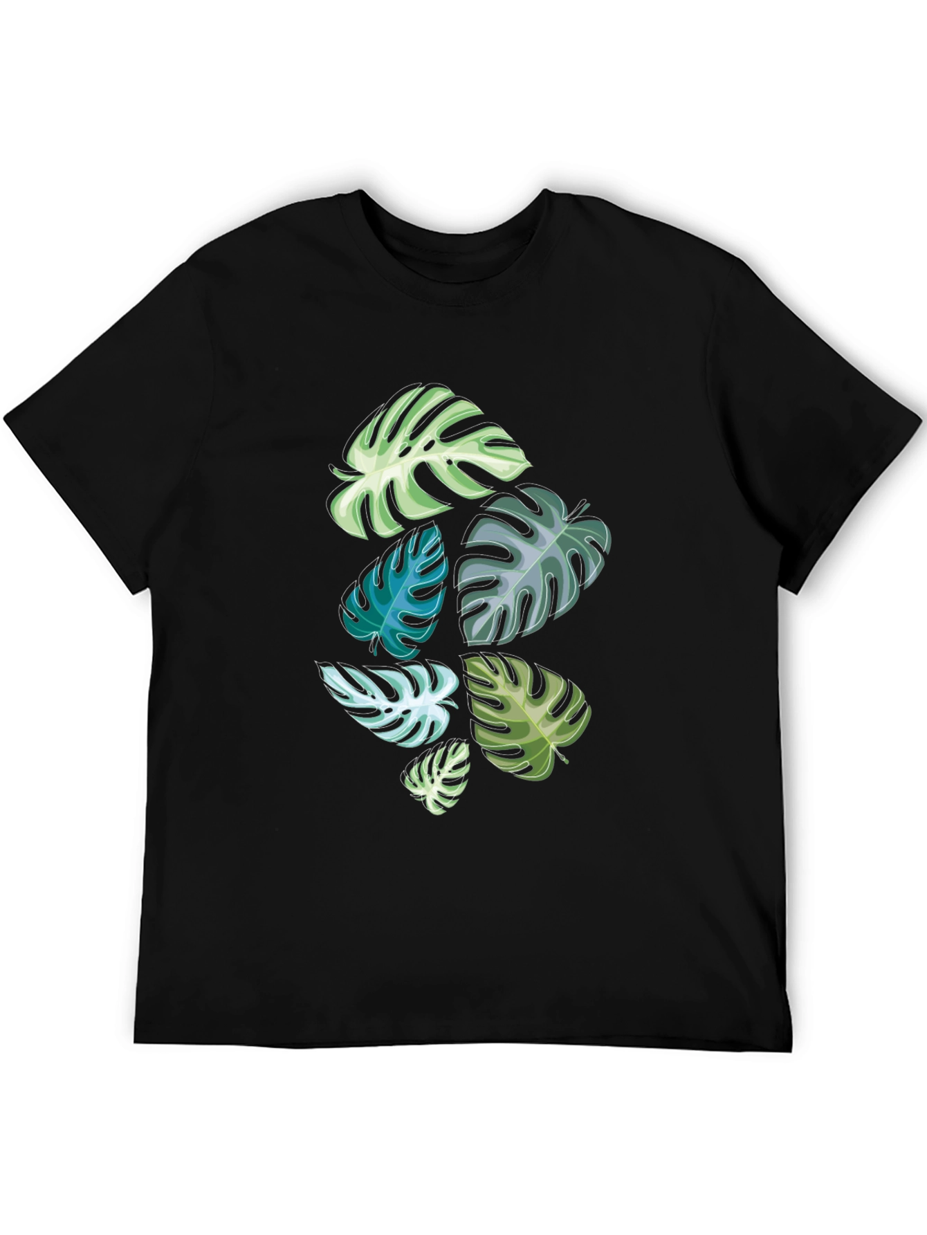 Tropical Monstera Leaf Graphic Tee