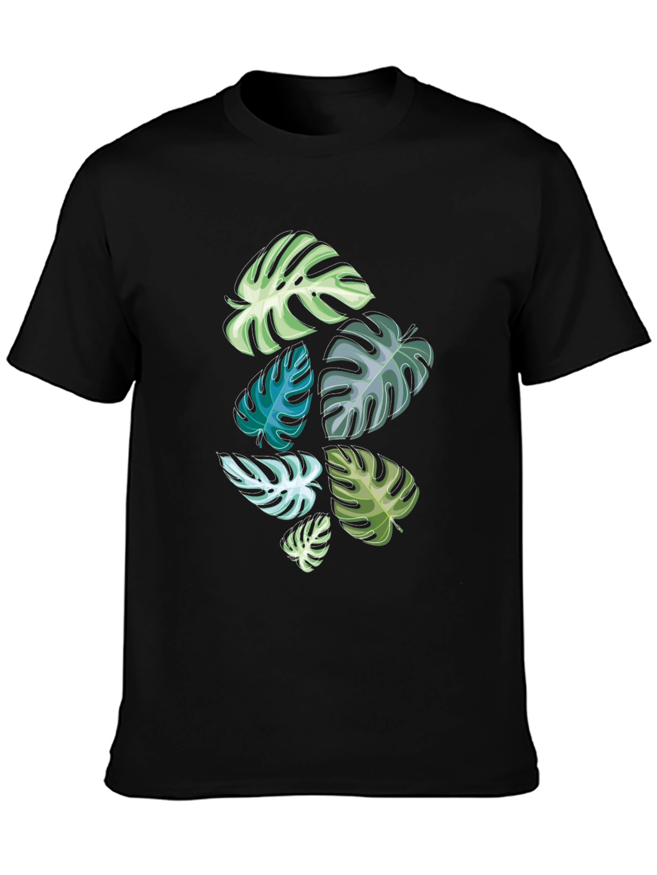 Tropical Monstera Leaf Graphic Tee