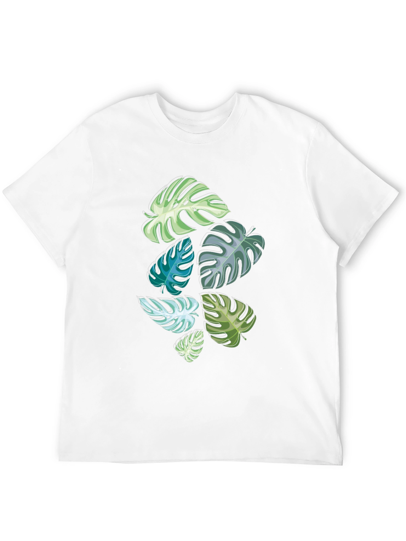 Tropical Monstera Leaf Graphic Tee