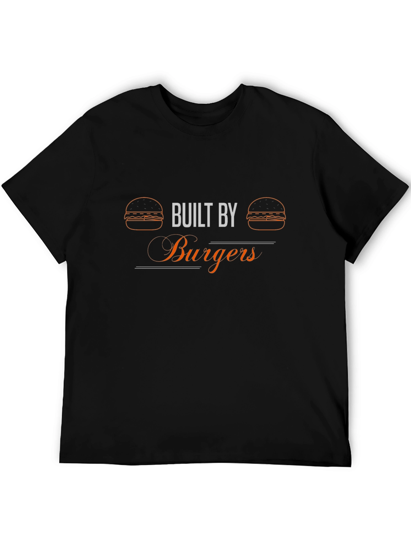 Built By Burgers Graphic Tee - Black