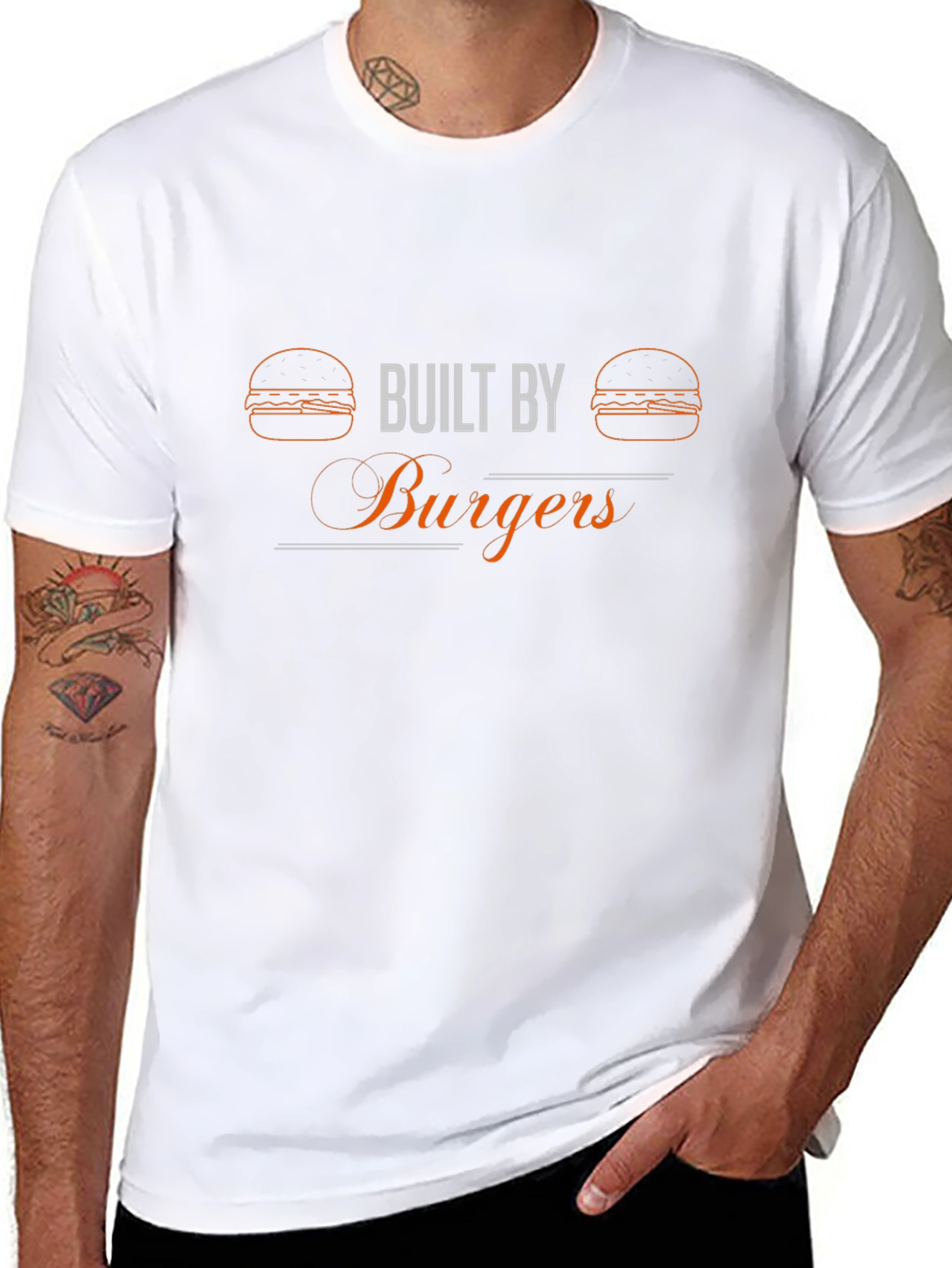 Built By Burgers Graphic Tee - Black