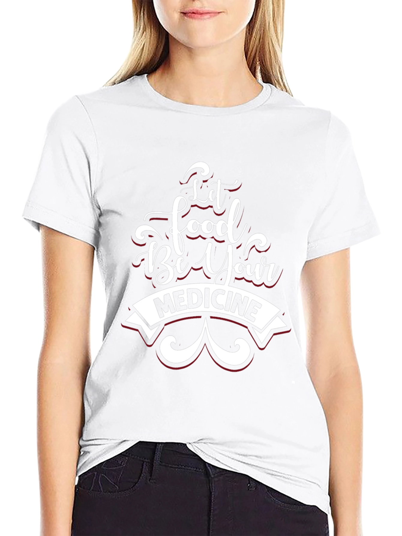 Let Food Be Your Medicine Black T-Shirt