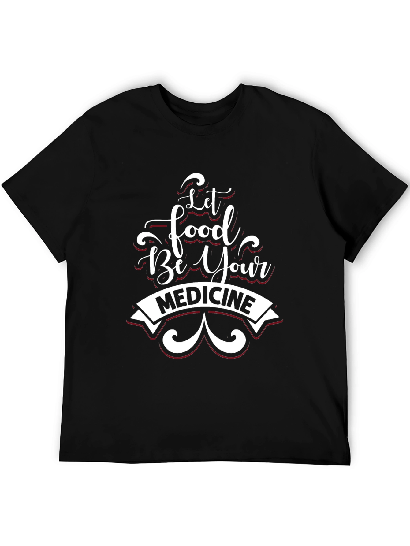 Let Food Be Your Medicine Black T-Shirt