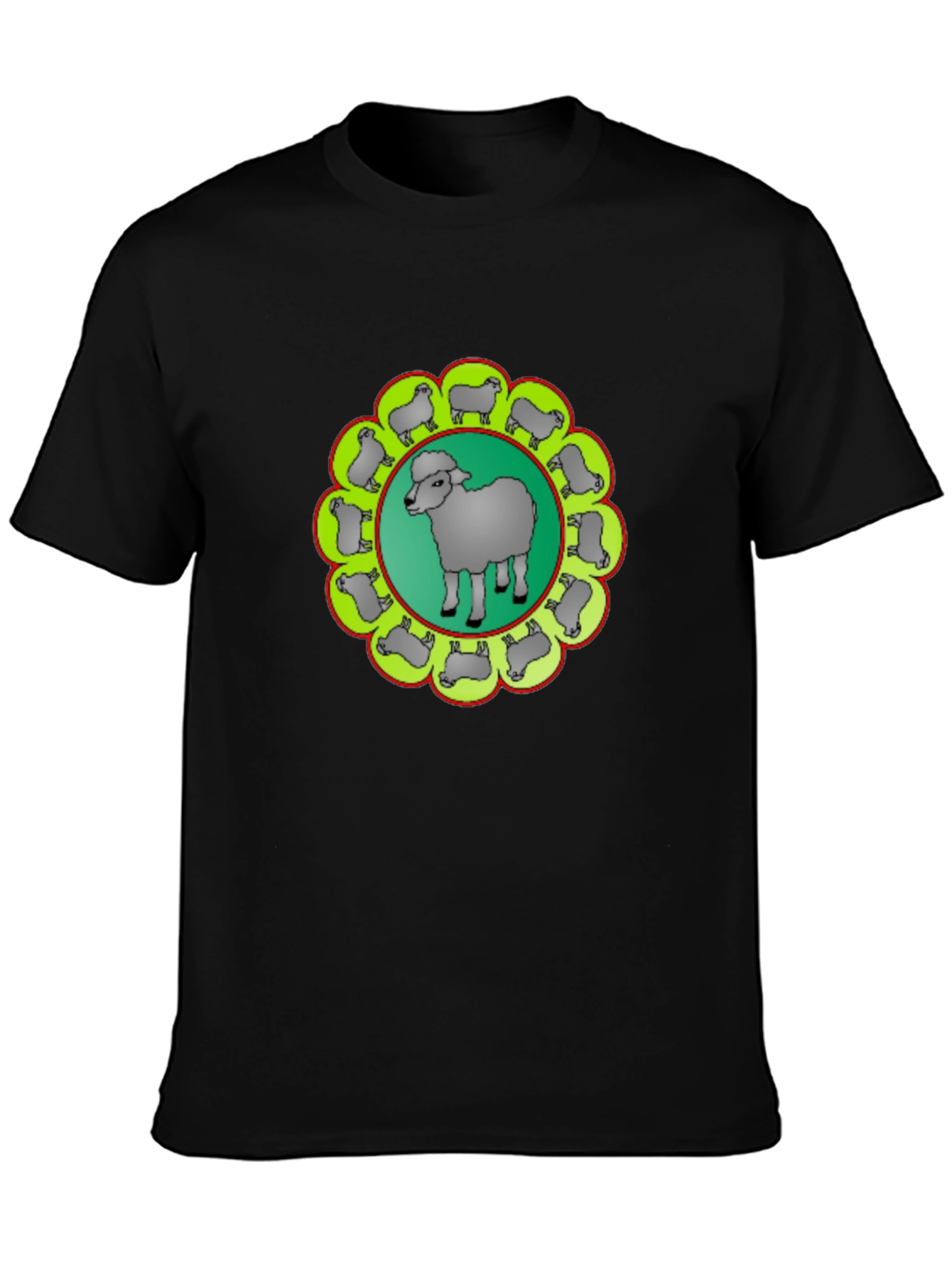 Sheep Circle Graphic Tee