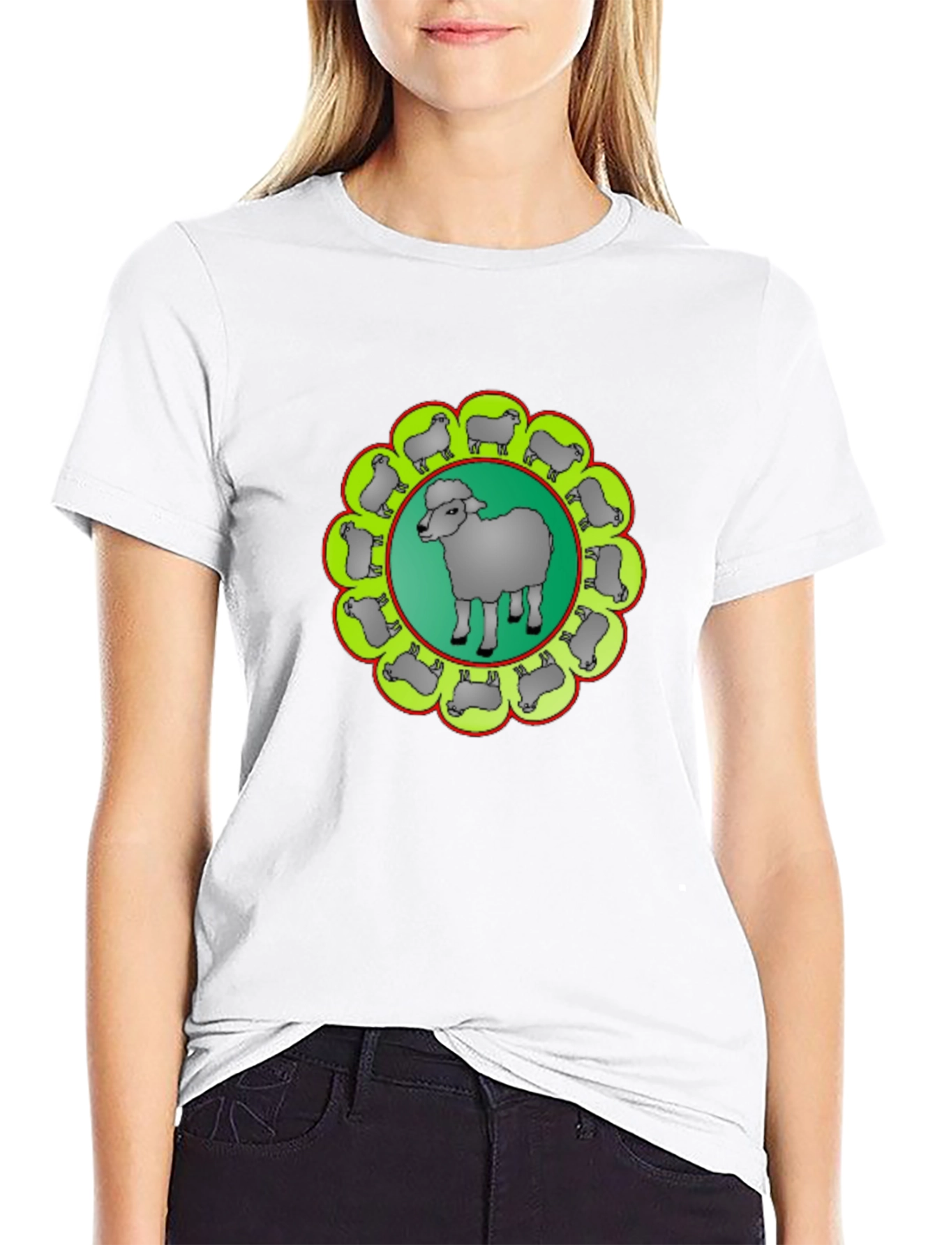 Sheep Circle Graphic Tee
