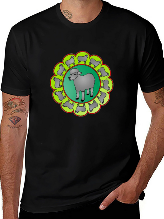 Sheep Circle Graphic Tee