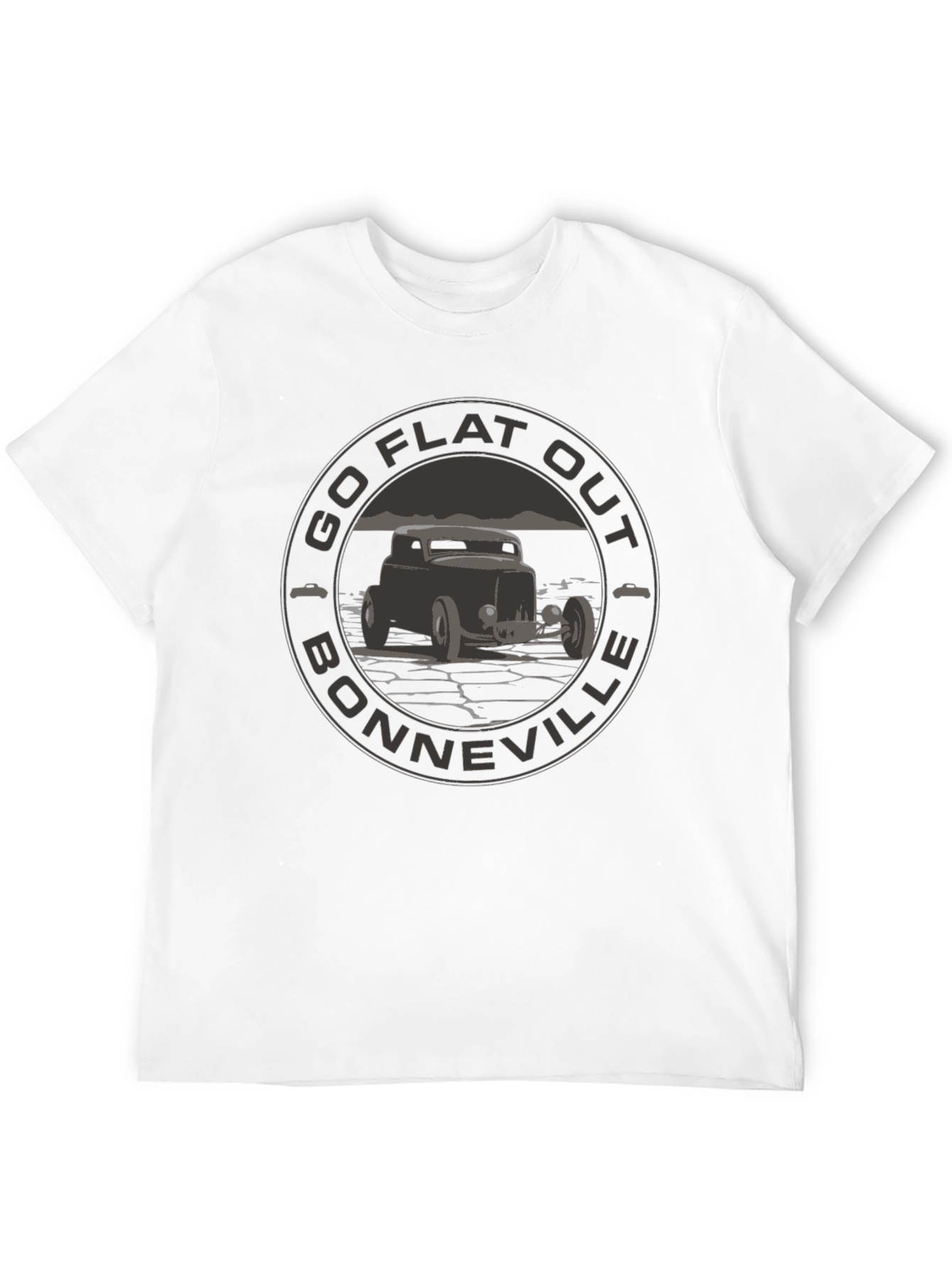 Go Flat Out Bonneville T-Shirt - Hot Rod Design
